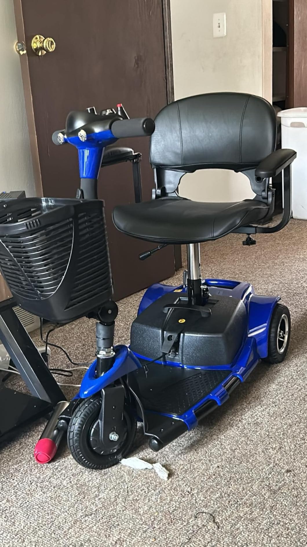 4 Wheel Mobility Scooters for Adults, Collapsible Compact Electric Scooter, Heavy Duty Powered Mobile Wheelchair Device with Lights, Basket and Long-Lasting Battery customer photo 1