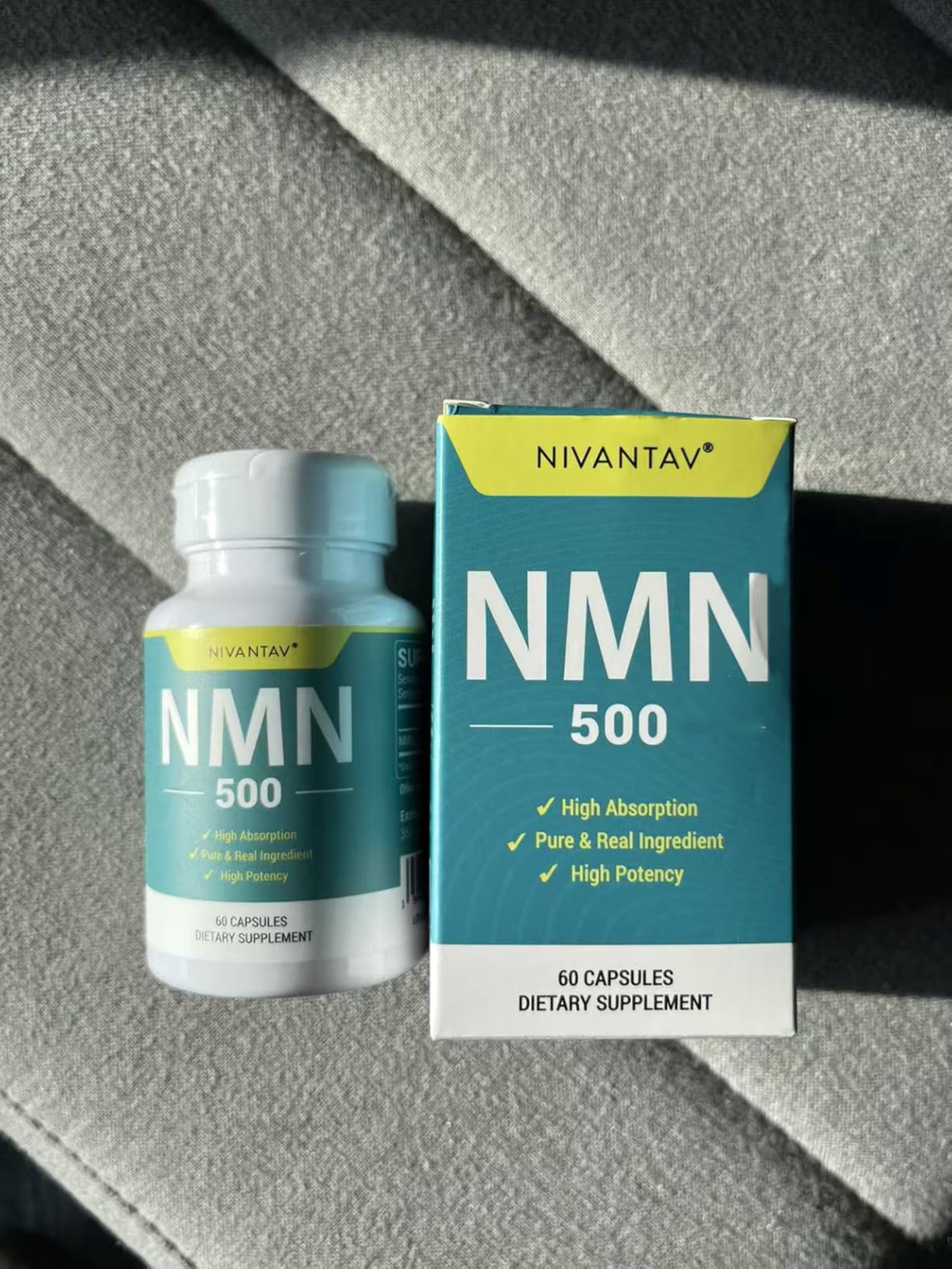 NMN Supplement, 99% Pure NMN 500mg for NAD+, 60 Capsules (60 Days Supply) customer photo 2
