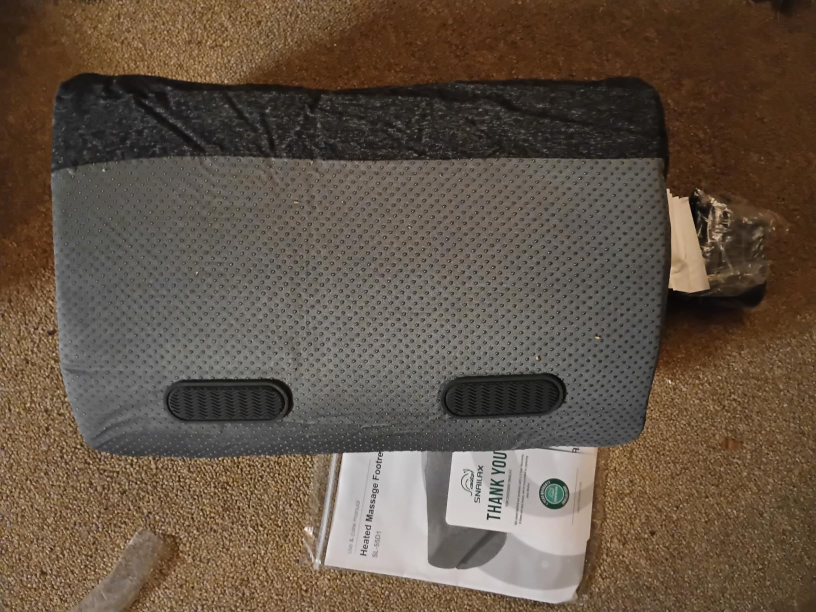 Vibration Foot Rest with Heat & Swing Function, Adjustable Ergonomic Footrest for Under Desk, 3 Graphene Heat Levels, 3 Massage Modes, Timer, Office & Home Relaxation Foot Stool, Gifts for Men Dad customer photo 2