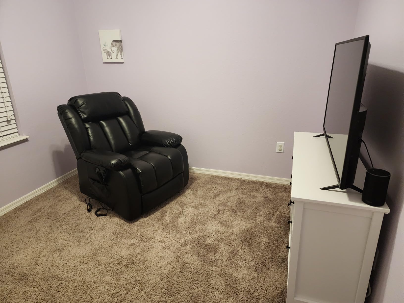 MEROUS Dual Motor Power Lift Chair for Elderly Infinite Position Recliner | Quiet Independently Control Back/Lift/Footrest, Lay Flat, Heat & Massage, Gentle Vibration, USB Ports, Soft, Smooth, Leather (Brown) customer photo 1
