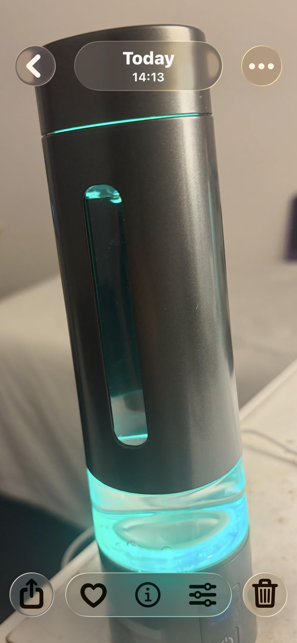 PUREPEBRIX Hydrogen Water Bottle Generator - 9060 PPB Molecular Hydrogen | SPE/PEM Tech, 12-Hour Retention, IHSA & H2 Analytics Certified, Portable for Gym, Office & Travel (Black) customer photo 2