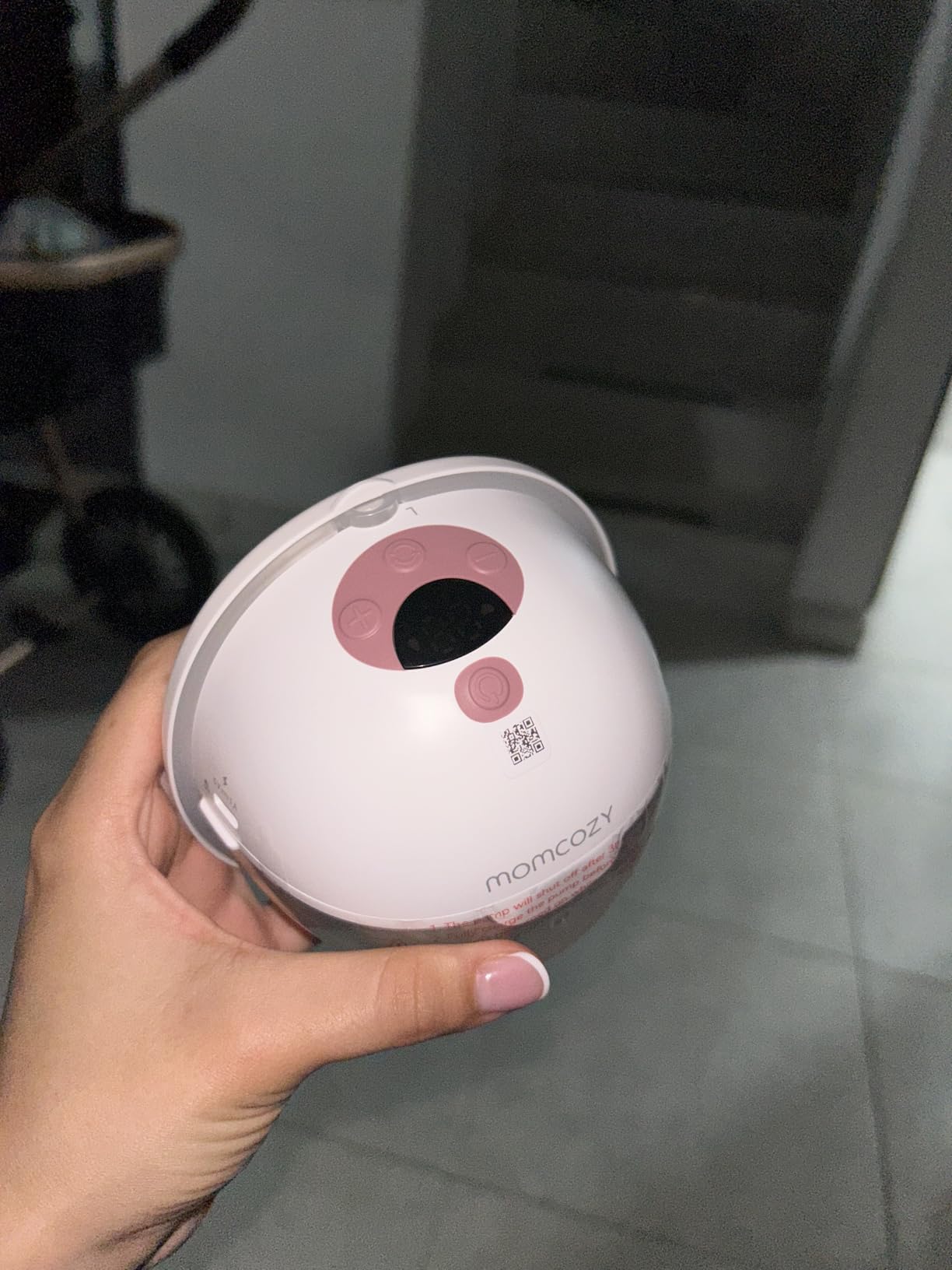 Momcozy Wellness 1 Wearable Breast Pump, Warm-Massage Hands-Free Pump with Heated Flange & Simulated Massage for Comfortable Breastfeeding & Let-Down, App-Controlled, 4 Modes 12 Levels, 180ml/6oz customer photo 2