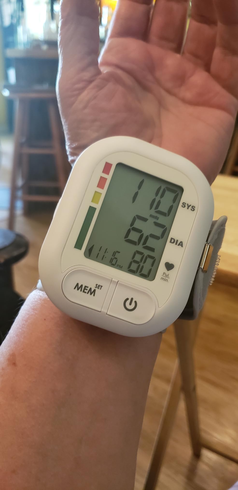 Blood Pressure Monitor FDA-Cleared Automatic BP Cuff for Home Use | Clinically Validated Wrist BP Machine, Large Backlit LCD Display, 199 Memory, Batteries Included with Carrying Case, Grey customer photo 1