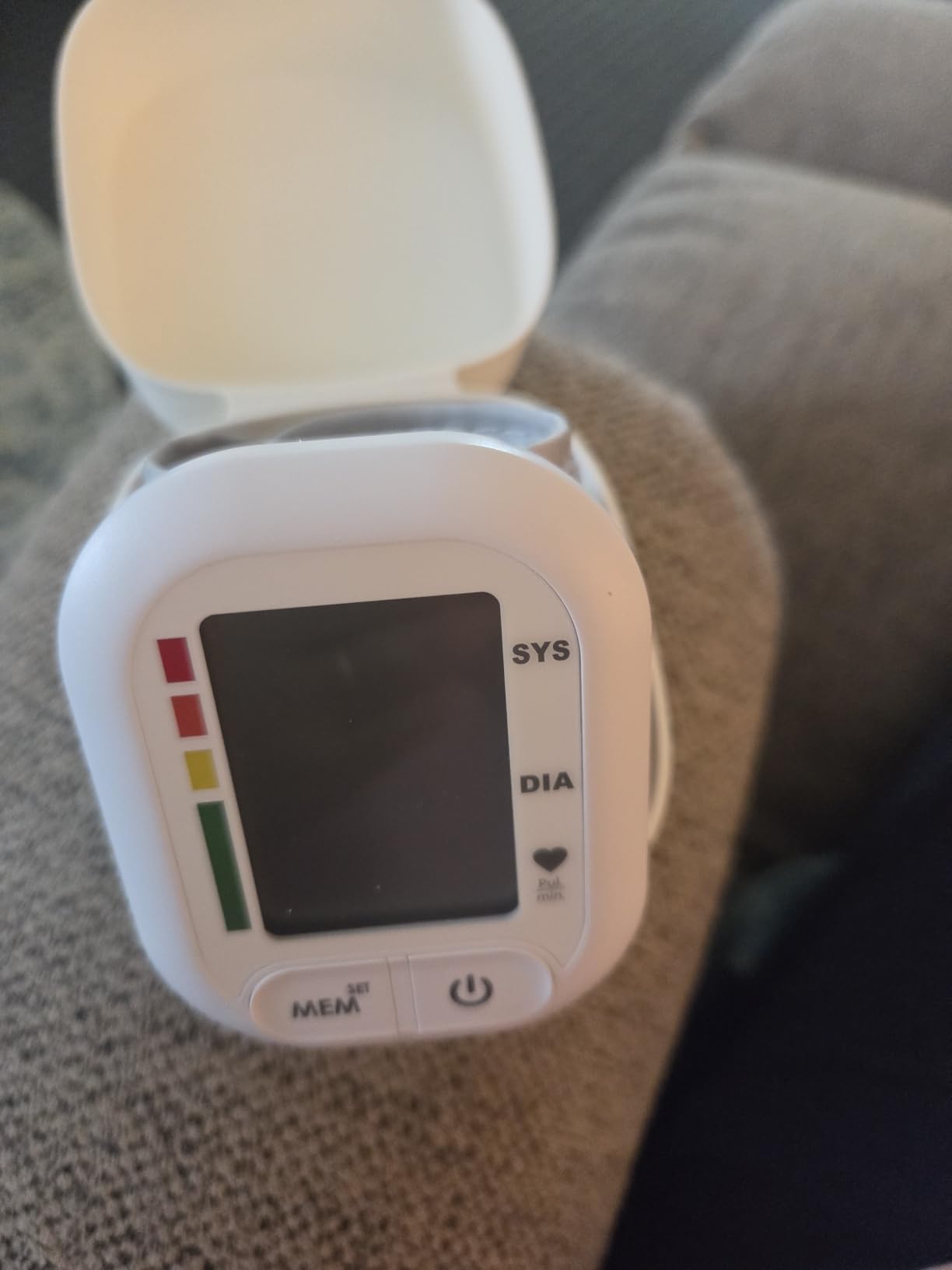Blood Pressure Monitor FDA-Cleared Automatic BP Cuff for Home Use | Clinically Validated Wrist BP Machine, Large Backlit LCD Display, 199 Memory, Batteries Included with Carrying Case, Grey customer photo 2