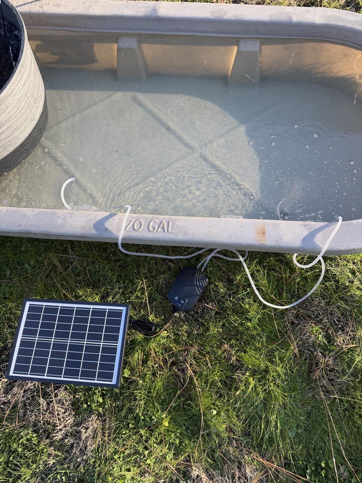8W Solar Pond Aerator, Solar Air Pump for Pond with Solar & Battery Dual Power, 24H Continuous Aeration, 3 Working Modes for Small Pond, Fish Pond, Fish Tank P9275 customer photo 1