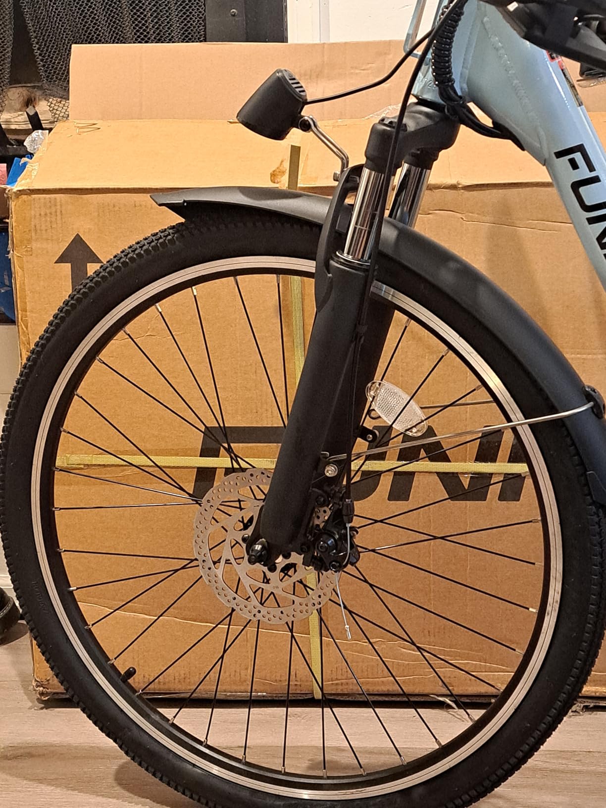 Funhang Electric Bike for Adults, 26 inch City Cruiser Ebike with 1000W Peak Motor, 20MPH 50 Miles Commuter Adult Electric Bicycles with 48V Battery, Adjustable Stem, 7-Speed, UL 2849 Certified customer photo 1