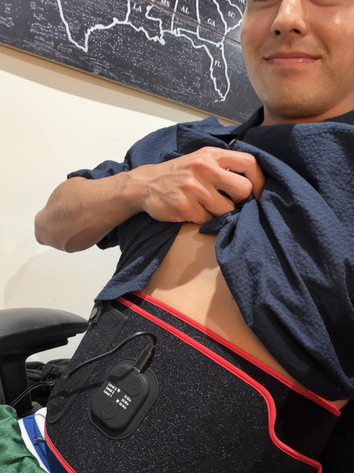 iRestore Sculpt LED Belt - FDA-Cleared Red Light Therapy Belt for Body Contouring, Slimming and Muscle Recovery, Near Infrared Light Therapy Wrap for Body, Waist, Thighs, Shoulder & Back Pain Support customer photo 1