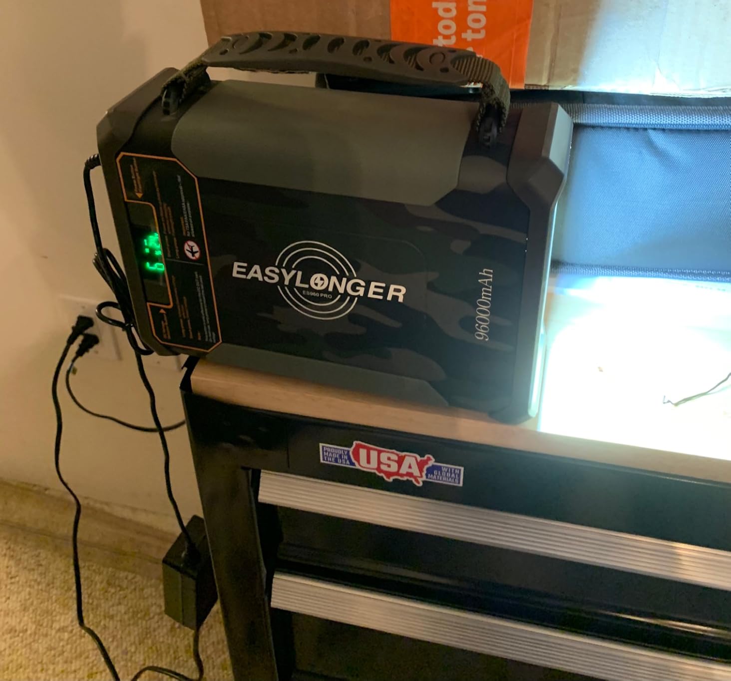 EASYLONGER ES960 PRO CPAP Battery Pack 297.6Wh CPAP Battery for Camping, 3-Night CPAP Portable Power Station, LiFePO4 Battery for AirSense 11/10, AirCurve 11, AirMini, DreamStation, Luna TravelPAP customer photo 2