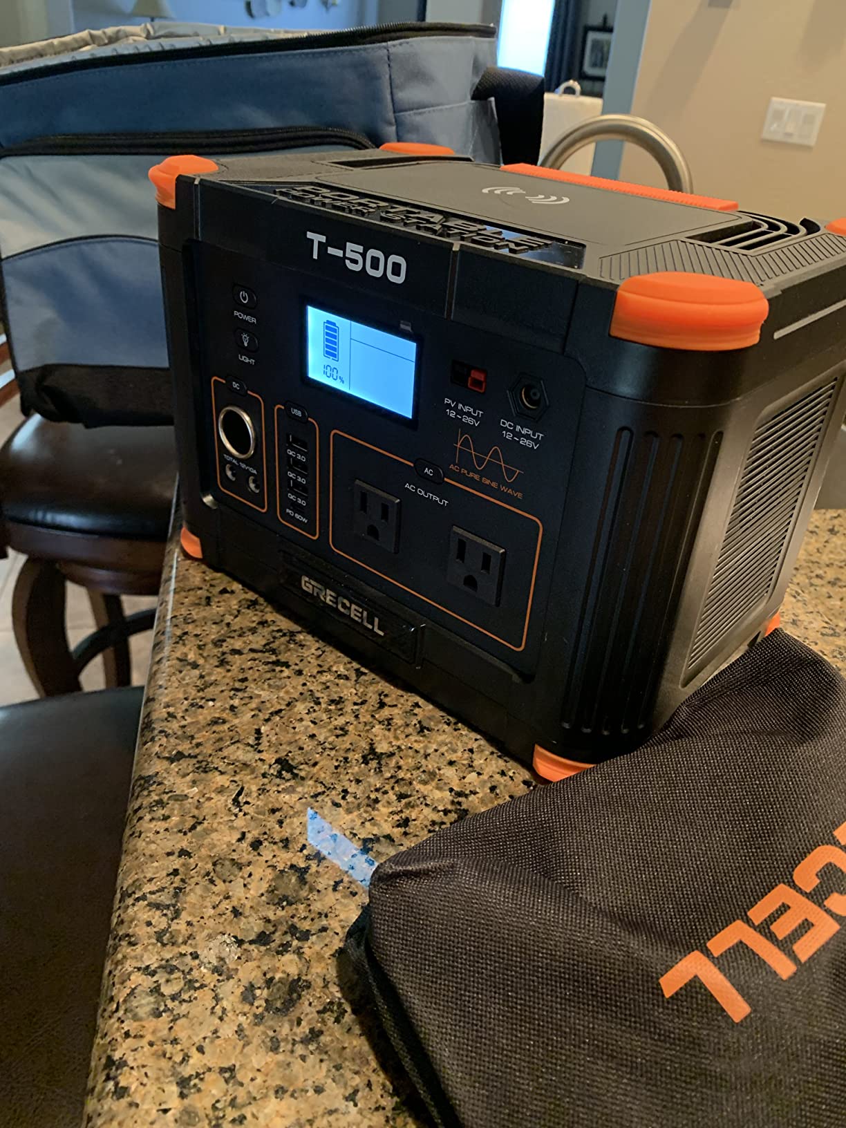 GRECELL 999Wh Portable Power Station 1000W for Outdoor & Home Backup, Solar Generator 10 Ports with 60W USB-C PD Fast Charging, Pure Sine Wave AC for Camping RV Van Off-Grid Living Emergency customer photo 2