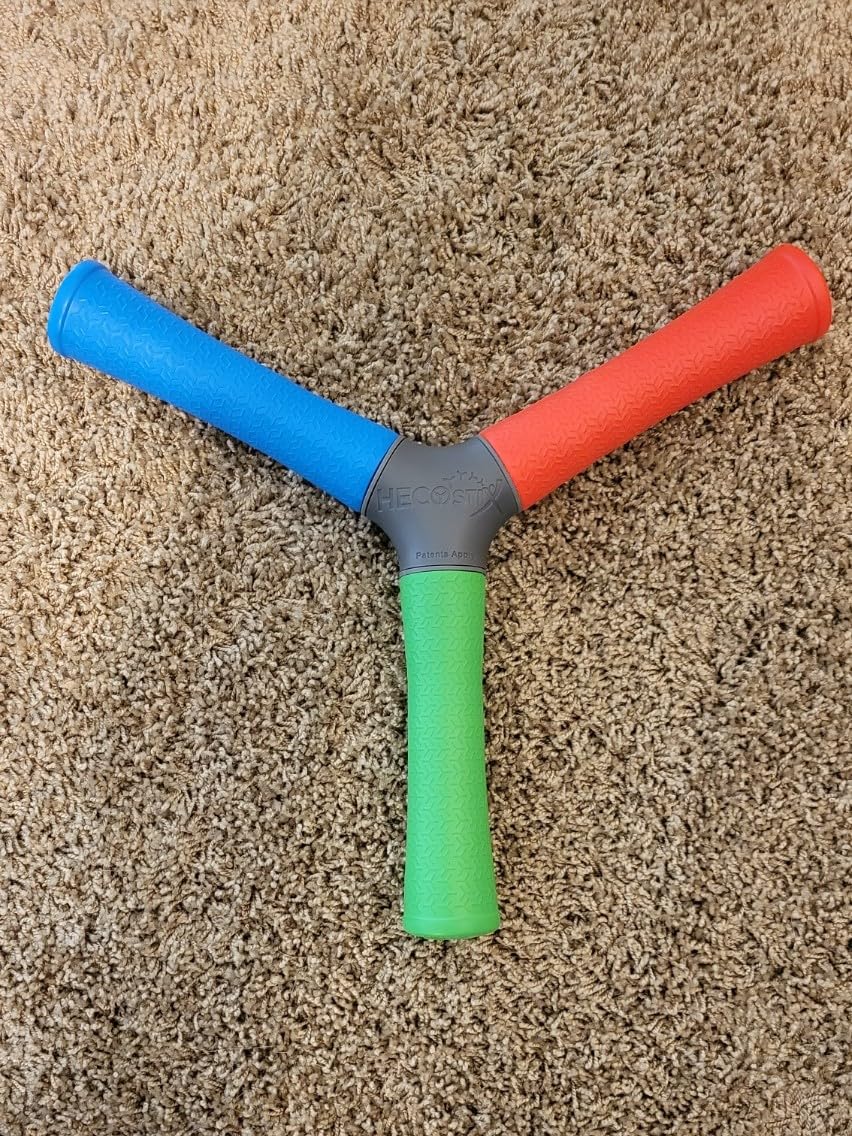 HECOstix RGB Hand Eye Coordination Training Tool - Reaction Time & Reflexes | Removable Color-Coded Legs, Lightweight 7oz, Waterproof, EVA Foam, Multi-Sport, Solo or Partner Drills, All Skill Levels customer photo 1