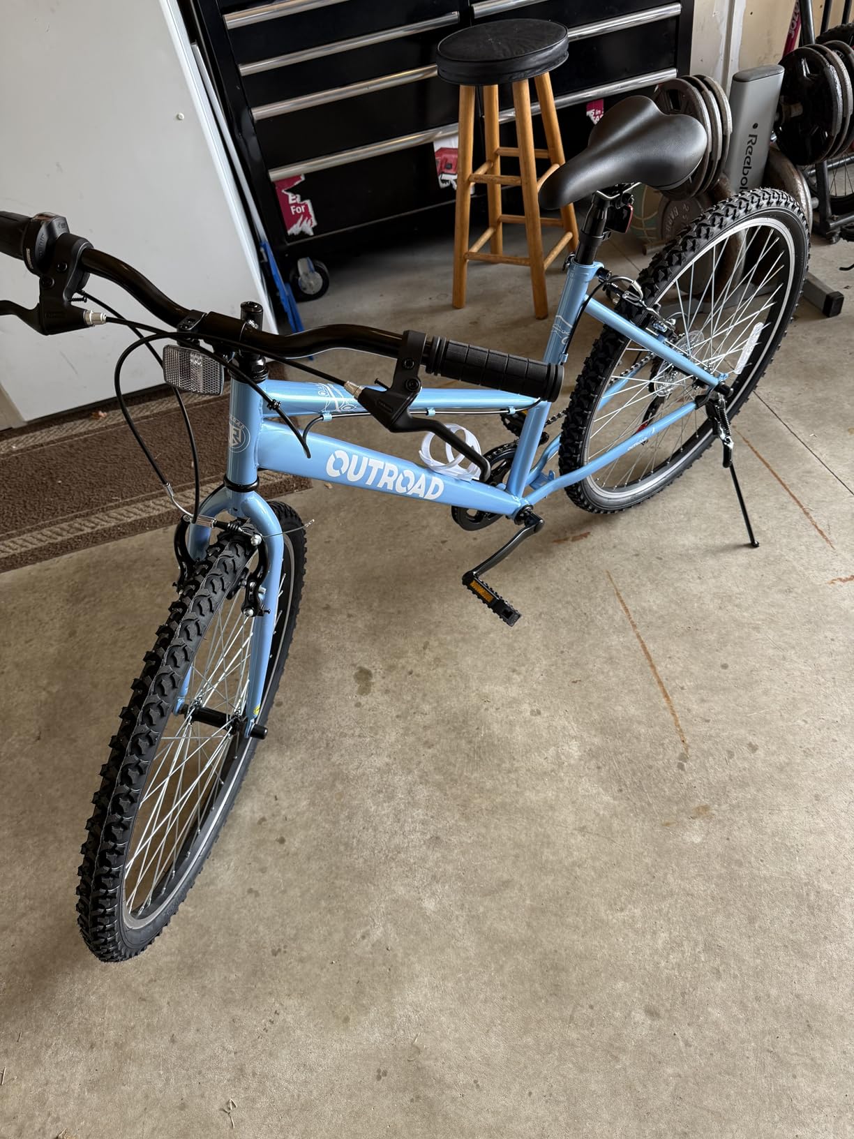 Max4out 26 inch 7-Speed Bike, Men's/Women's Cruiser Bike Commuter Bicycle Mountain Bike Hybrid Bicycle, V Brake, Metal Frame, Adult Bike (Black, White, Blue, Green, Purple, Pink) customer photo 1