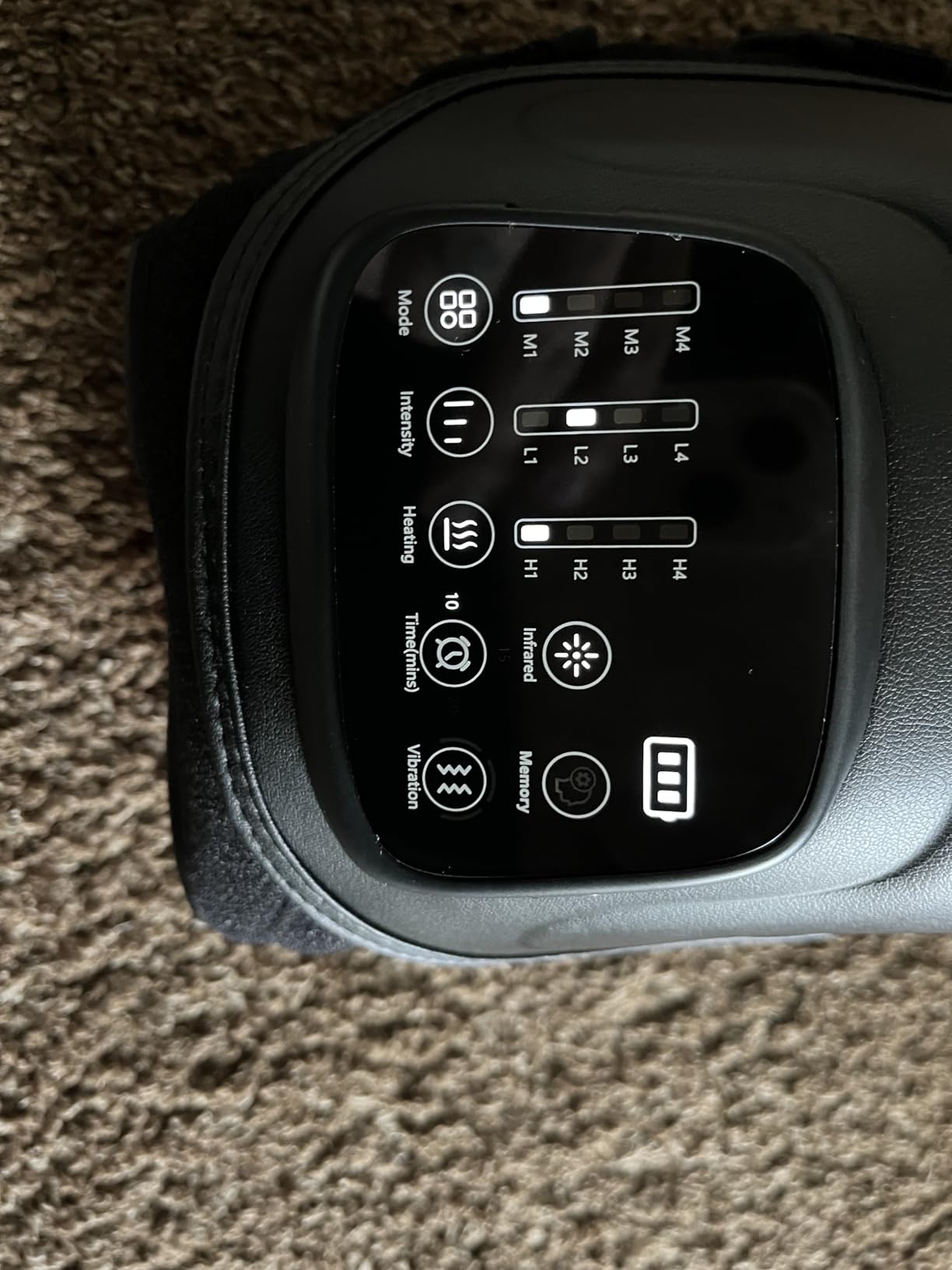 4-in-1 Cordless Knee Massager with 14-Airbag Compression, 3 Vibration Modes, 4 Heat Levels, and Red Light Therapy, 5000mAh Large Battery for Joint Comfort customer photo 2