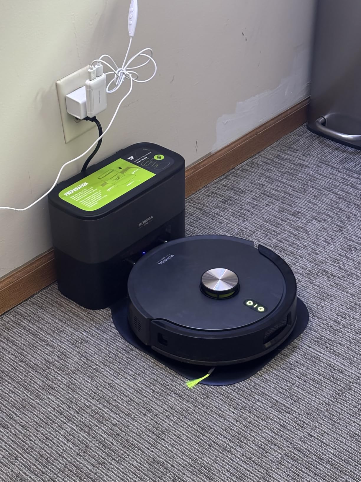 MONSGA Robot Vacuum and Mop, 90 Days Self-Emptying with 8000Pa Suction | Dual Anti-Tangle for Pet Hair, Carpet and Hard Floor, LiDAR Navigation, Smart Mapping, 160Mins Runtime, APP & Voice Control customer photo 2