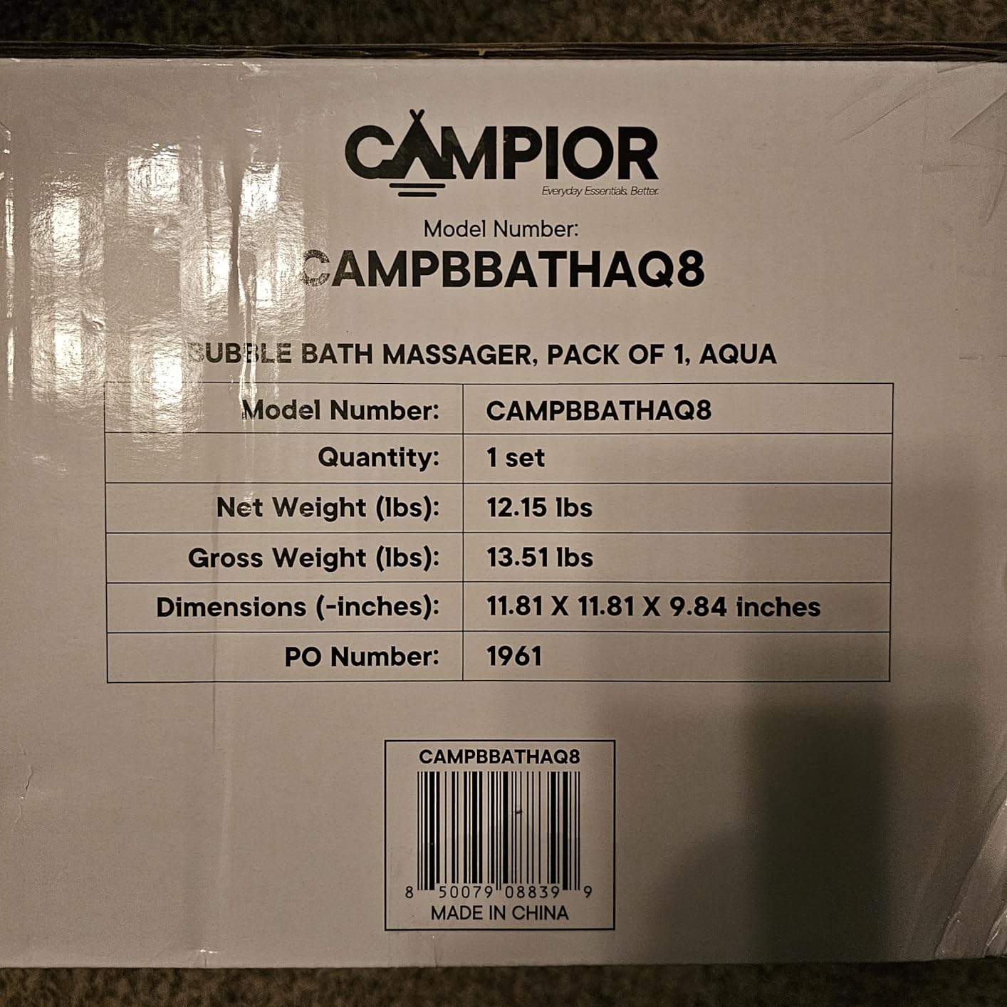 Bubble Bath Massager Mat for Bathtub, 47.24