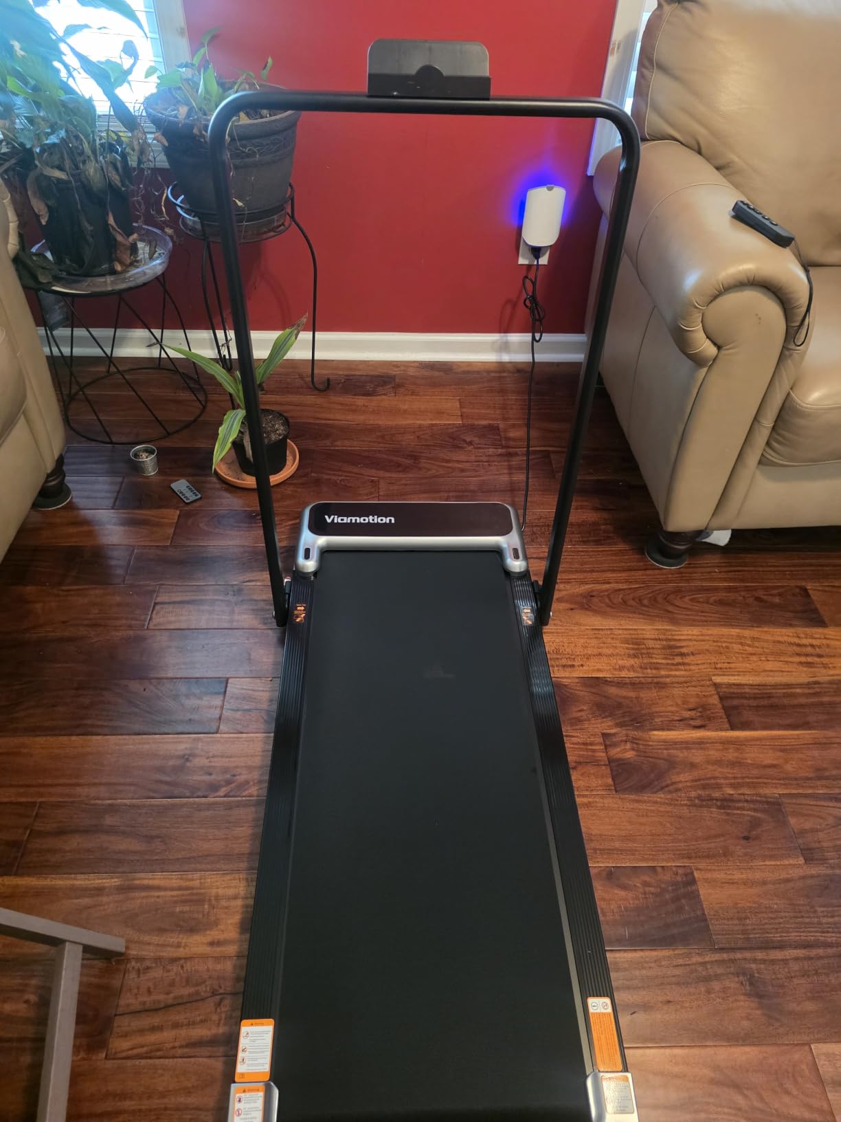 Walking Pad Treadmill for Home, Walking Pad with Incline and Handle Bar | Sturdy Foldable Handles Walking Pad with LED Display, Portable Quiet Under Desk Treadmills for small space at home office customer photo 2