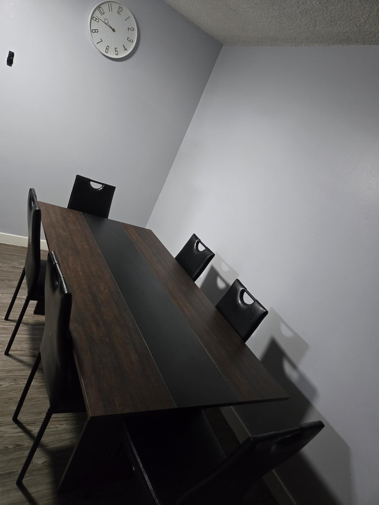 St.Mandyu 7 Pieces Dining Table & Chairs Set for 4-8 People, 71 Inch Kitchen Table with 6 Chairs, Rectangle Dining Table with Wooden Legs customer photo 2