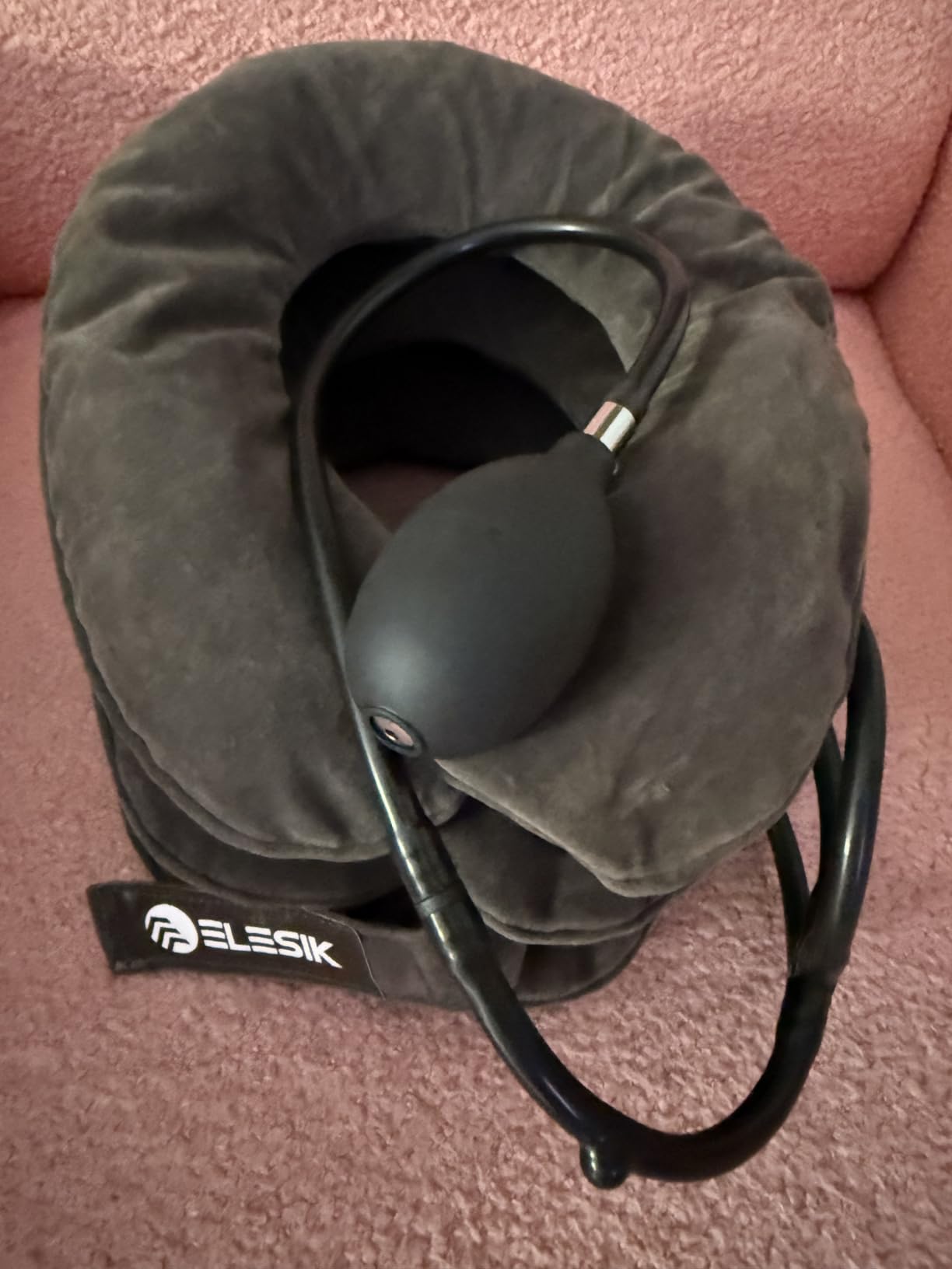Cervical Neck Traction Device, Neck Stretcher and Cervical Traction Device | Neck Decompression Devices, Cervical Neck Stretcher, Neck Traction Pillow, Neck Extender, Neck Support, Pinched Nerve Relief customer photo 1