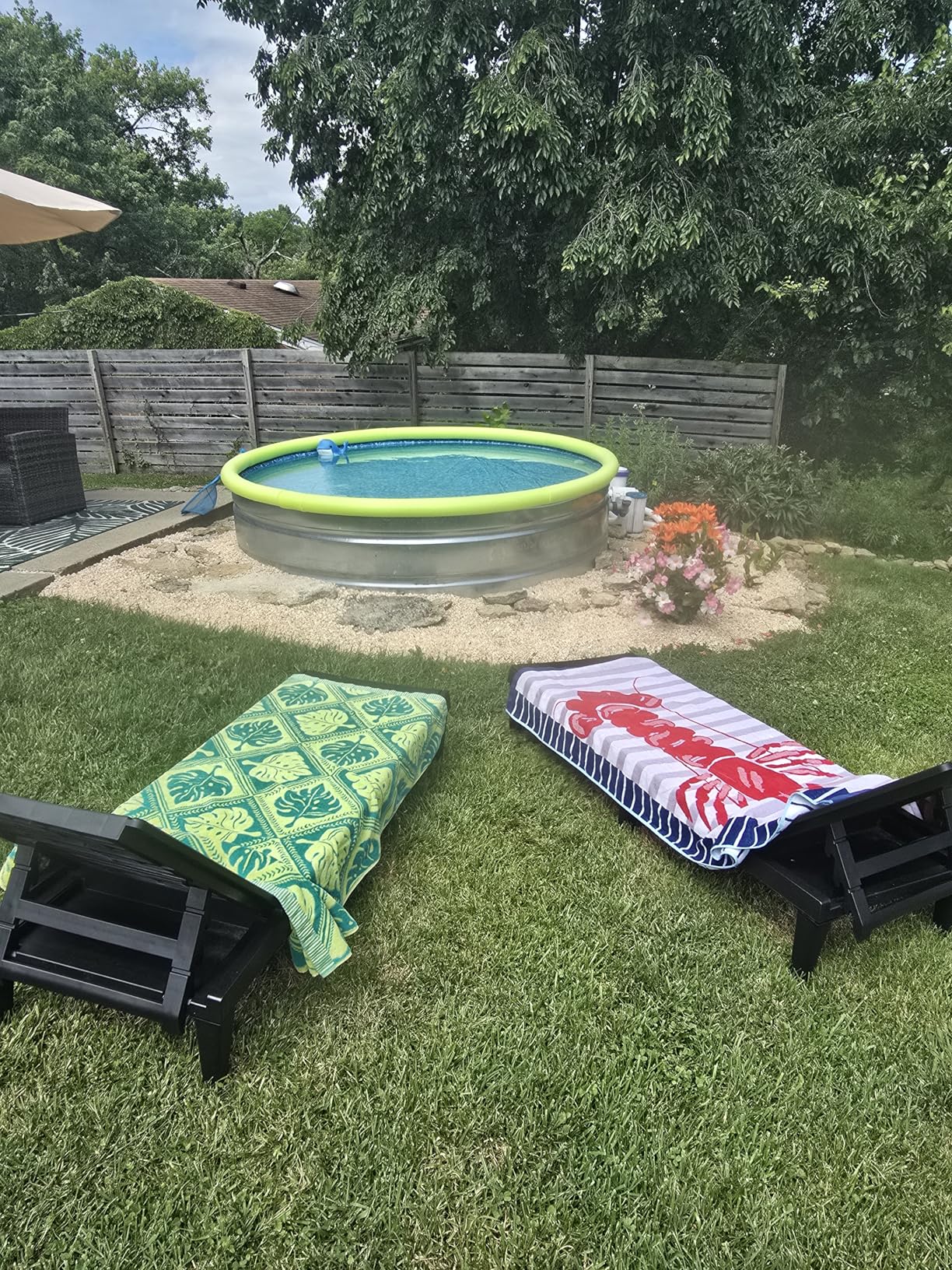 VEVOR 8ft Stock Tank Round Pool Liner, Overlap Above Ground Swimming Pool Liners customer photo 1