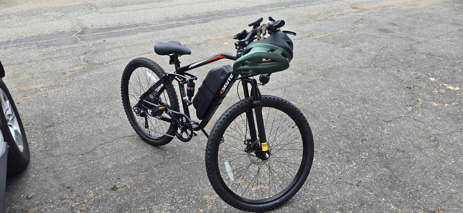 ESKUTE M200F Electric Bike for Adults - 27.5 inch Tire Mountain E-Bike, 1500W Peak Brushless Motor 31+MPH, 48V 20.8Ah Removable Battery, Up to 80 Miles, Step Over Commuter E-MTB, Full Suspensions customer photo 2