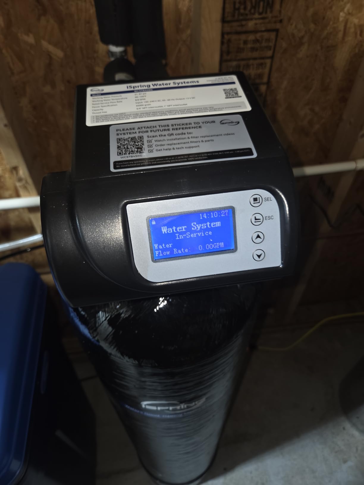 iSpring WCSTB45KG Whole House Water Softener System, 45,000 Grains High Capacity Water Softener Removes Hard Water and Scale, Automatic Backwash and Regeneration customer photo 2