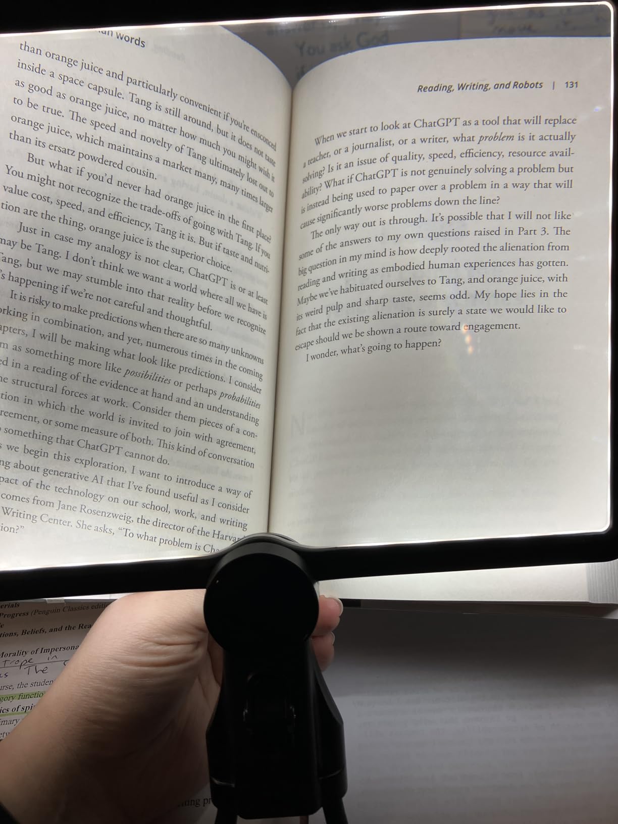 Hands Free Magnifying Glass with Light, Neck-Worn Magnifier for Reading, Cross Stitch, Close Work, Low Vision Seniors customer photo 2