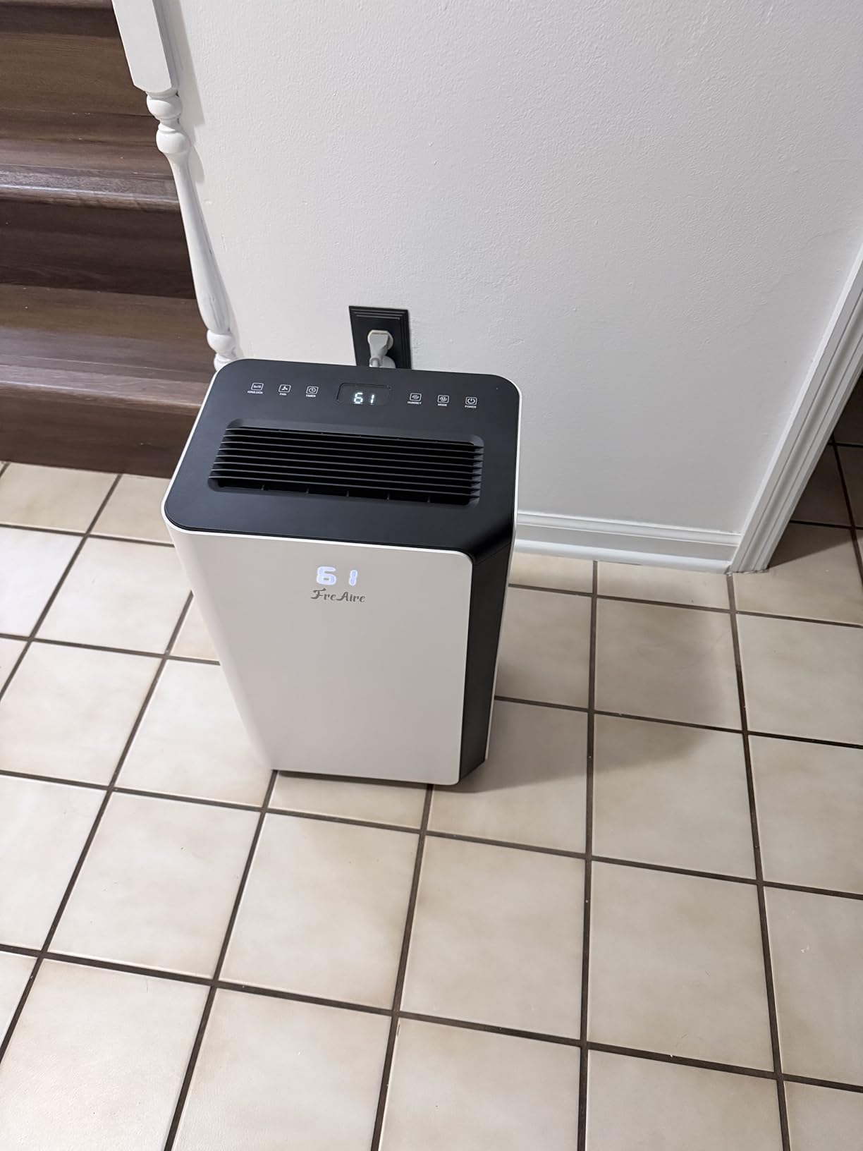 FreAire 54Pint Quiet Dehumidifier for 4500Sq.Ft With 3.3Ft Drain Hose | Energy-Saving, Quiet, Front Humidity Display, Compression System, Sleep Mode, Child Lock, For Basement, Whole Home customer photo 1