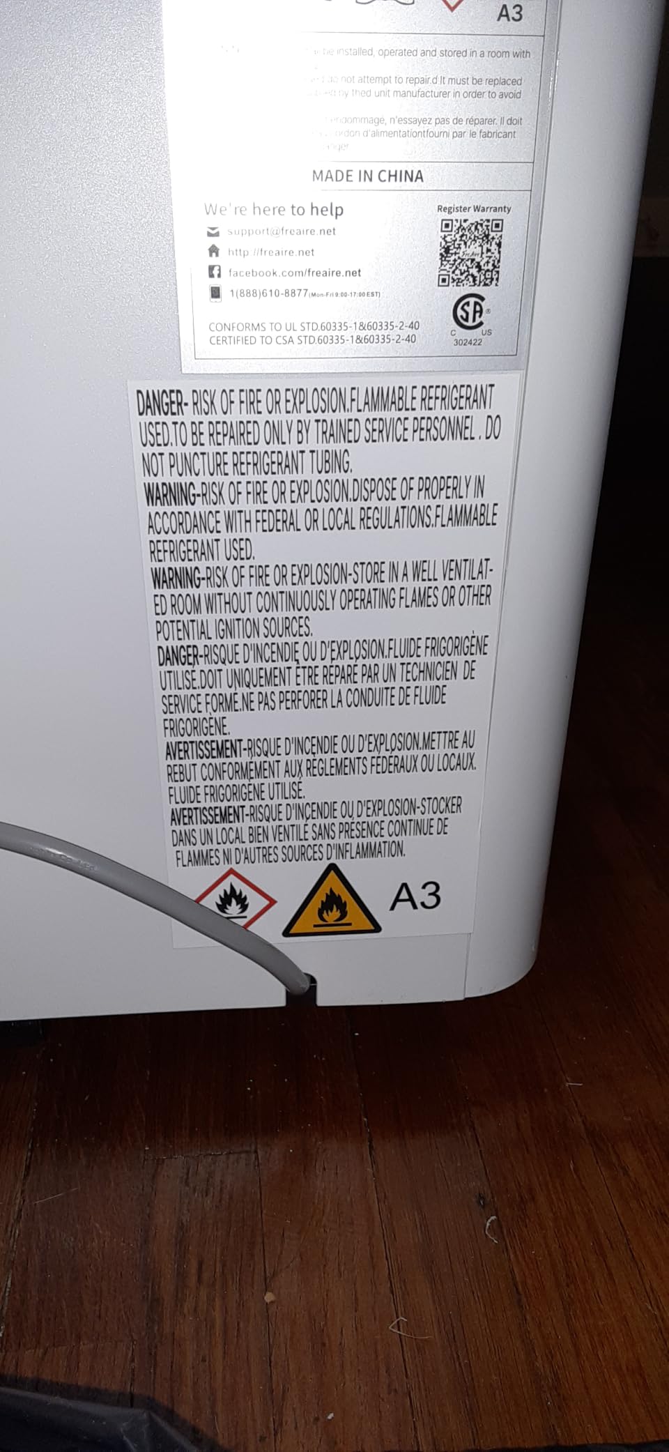 FreAire 54Pint Quiet Dehumidifier for 4500Sq.Ft With 3.3Ft Drain Hose | Energy-Saving, Quiet, Front Humidity Display, Compression System, Sleep Mode, Child Lock, For Basement, Whole Home customer photo 2