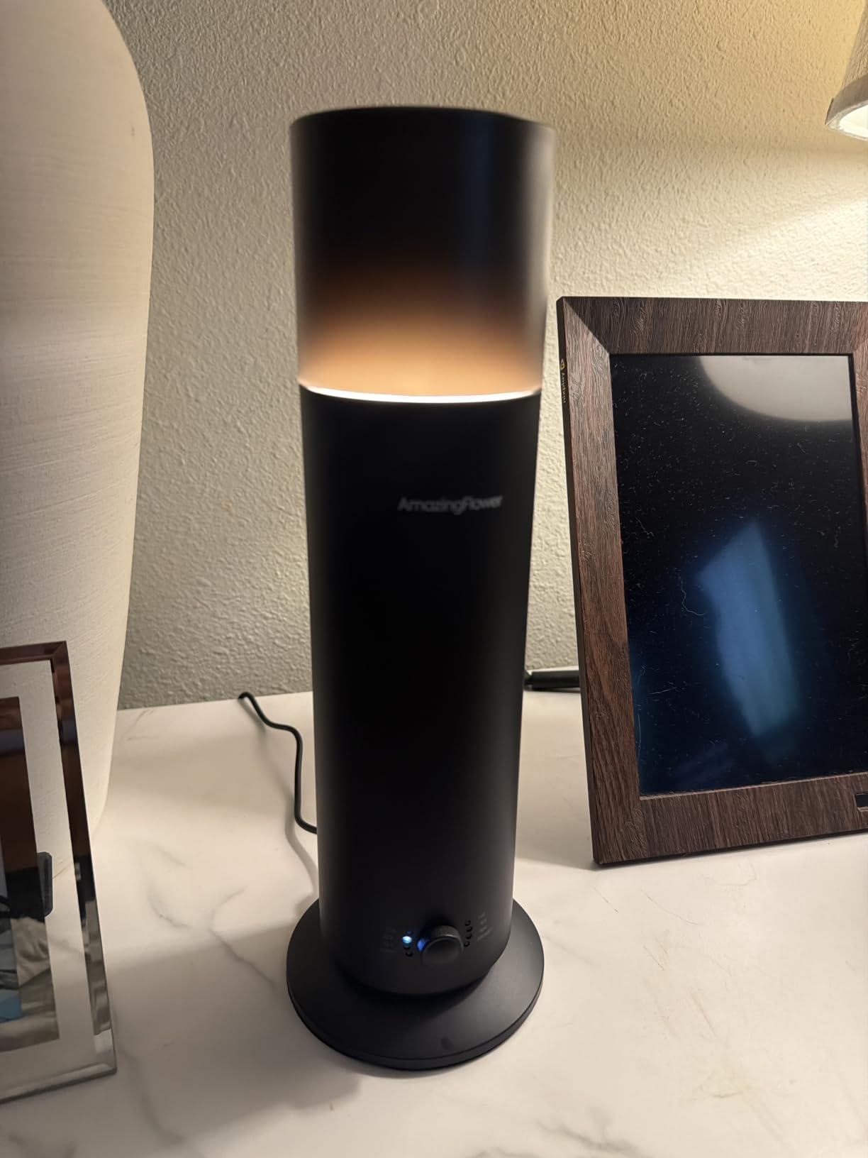 Waterless Essential Oil Diffuser, Smart Scent Diffuser with Nightlight, Smart Schedules, Up to 1100 sq ft, App Control Cold Air Scent Diffuser Oil Machine for Home Large Room and Commercial Use, Black customer photo 2