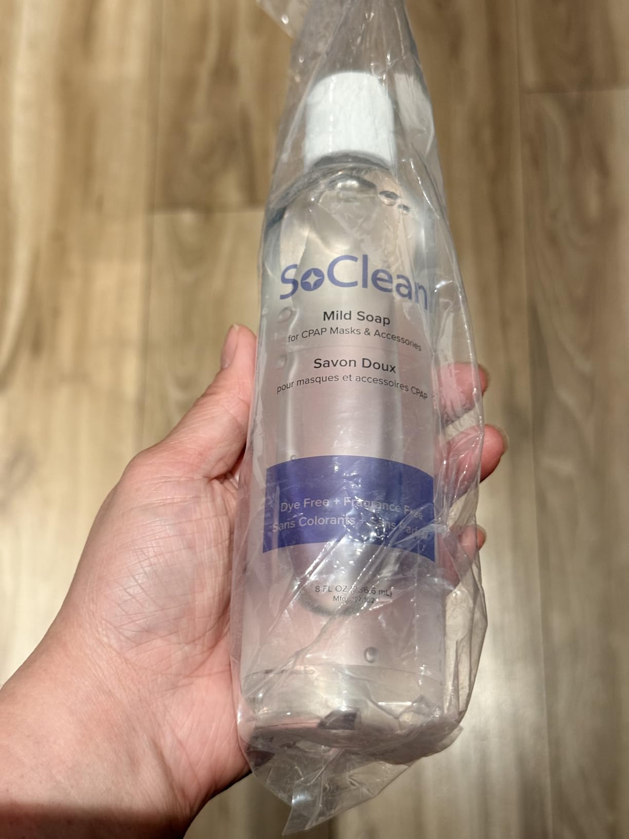 SoClean Mild Soap for CPAP Masks, Hoses, and Washable Accessories, 8 Oz | For Use in Weekly Accessory Washing as Recommended by CPAP Manufacturers. Fragrance-Free, Dye-Free. Easy-Dispensing Disc Cap. customer photo 2
