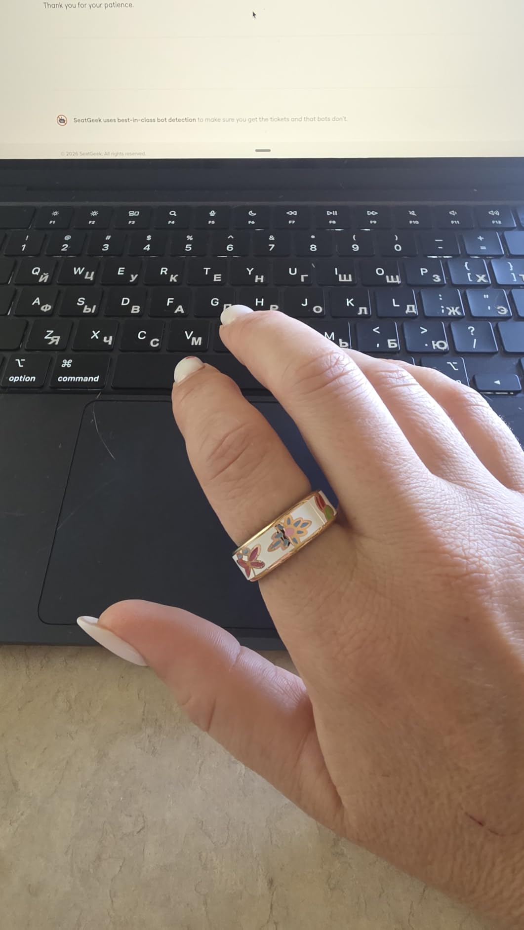 Smart Ring Health Tracker Blood Pressure Heart Rate SpO2 No Fee | Ultra-light 3g Design, 24/7 Sleep Fitness tracking, 5-day battery, 5ATM titanium steel, iOS & Android, Enamel #7 customer photo 1