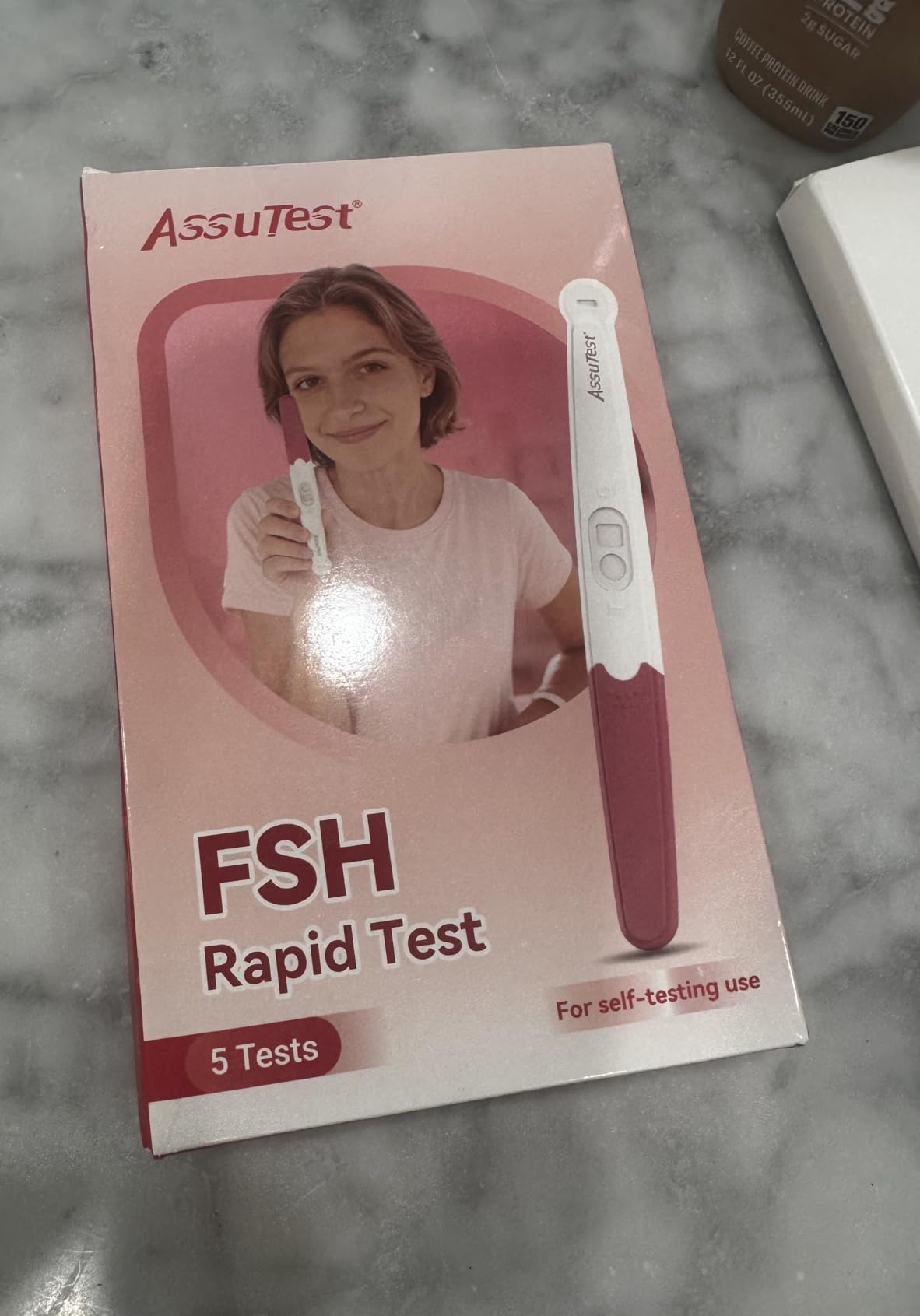 AssuTest Menopause Test Kit At Home FSH Test Strips - 5 Tests Fertility Test for Women, for Perimenopause & Ovarian Reserve, Fast & Reliable Results customer photo 1