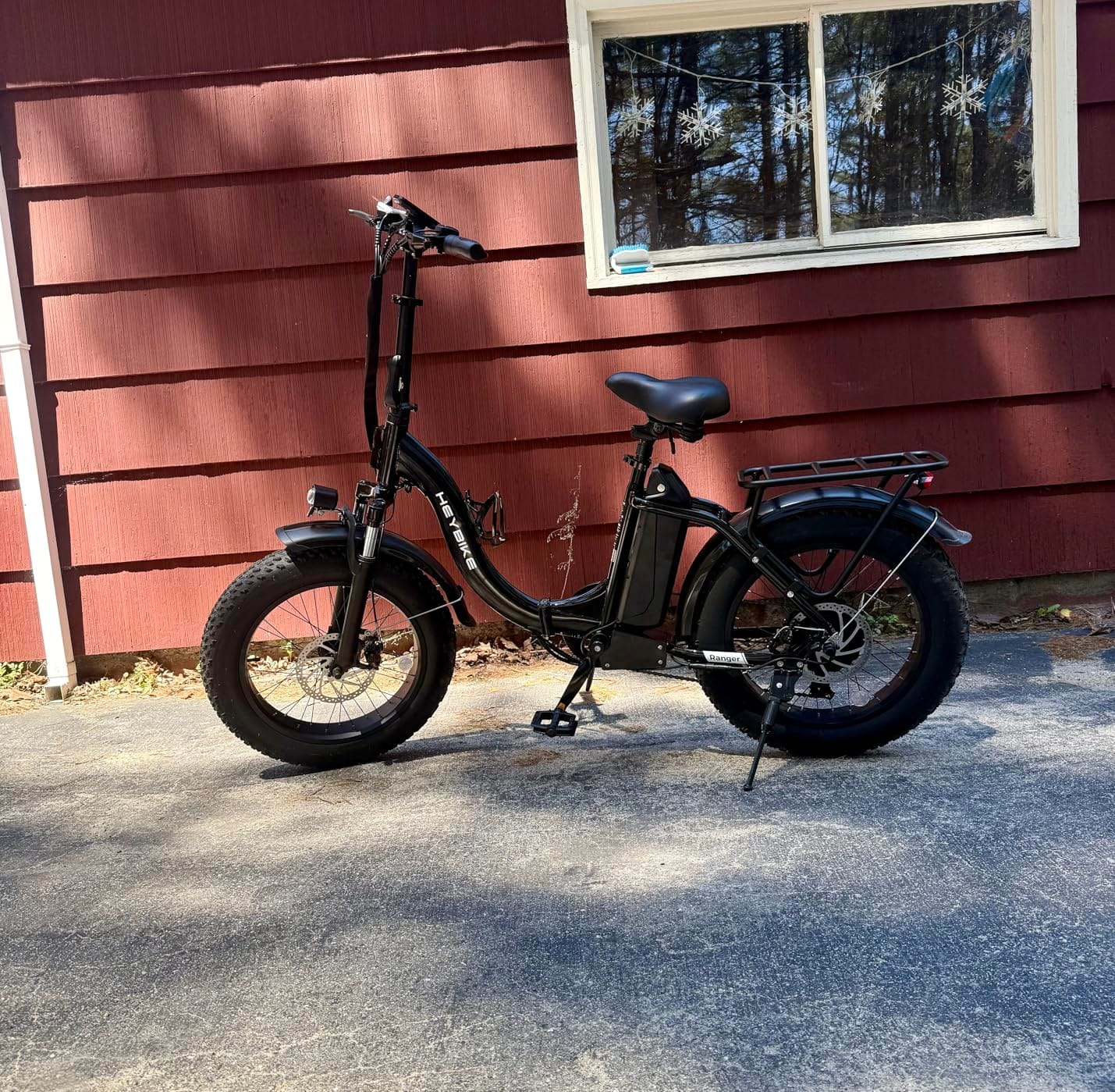 Heybike Ranger 2.0 Folding Electric Bike for Adults, 1400W Peak Motor Ebike, 600Wh Removable Battery, Up to 28MPH & 60 Miles, 20