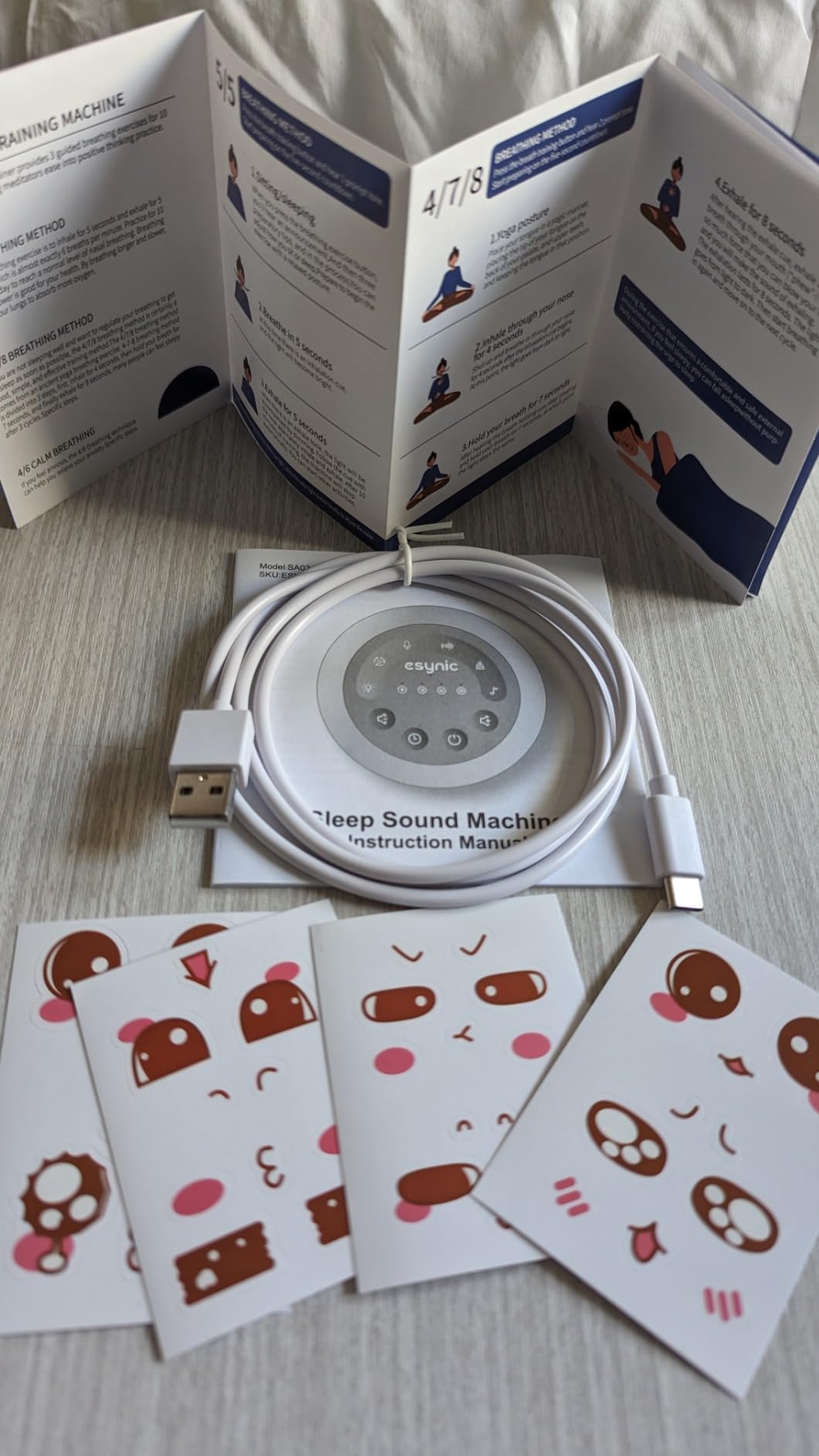 eSynic Portable Tibetan Singing Bowl Electronic-38 Sounds Rechargeable White Noise Machine with 7 Lights & 30h playback-15-90 Minutes Timer-Premium 3D Audio-for Meditation Yoga Sleep Stress Relief customer photo 1
