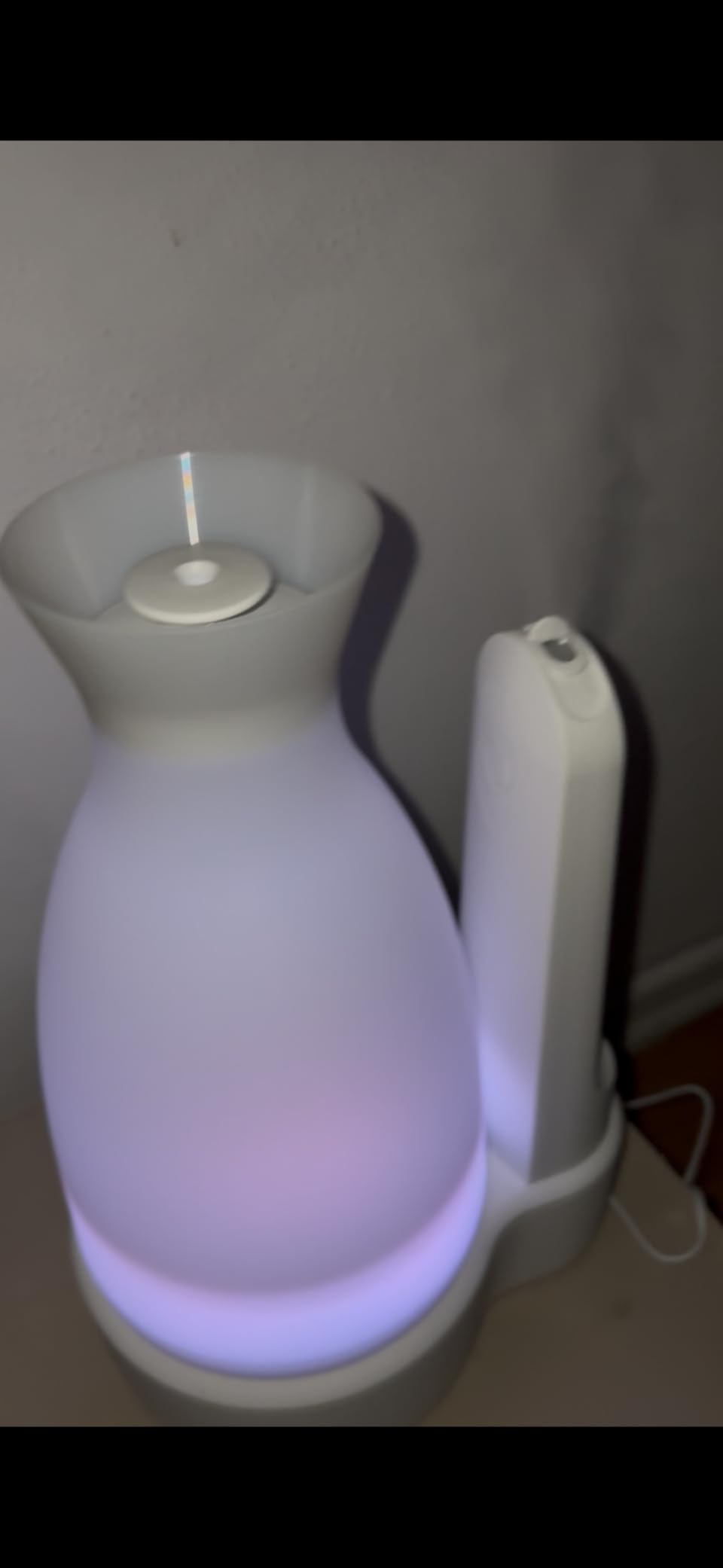 Ubbi Ultrasonic Humidifier, Easy Top-Fill Design, Adjustable Mist Control, Whisper-Quiet 25dB, Soft Night Light Glow for Nursery and Bedroom, Easy to Clean, Auto Shut-Off customer photo 2
