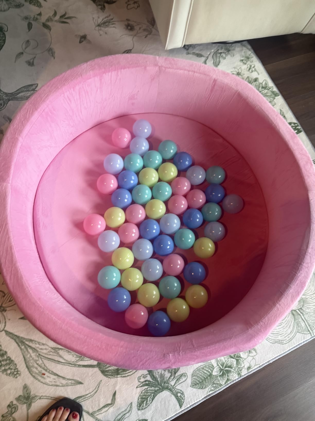 Delta Children Turtle Soft Ball Pit with 50 Play Balls - Ball Pits for Toddlers, Soft Round Kiddie Baby Playpen Ball Pool for Kids, Ideal Gift, Green customer photo 1