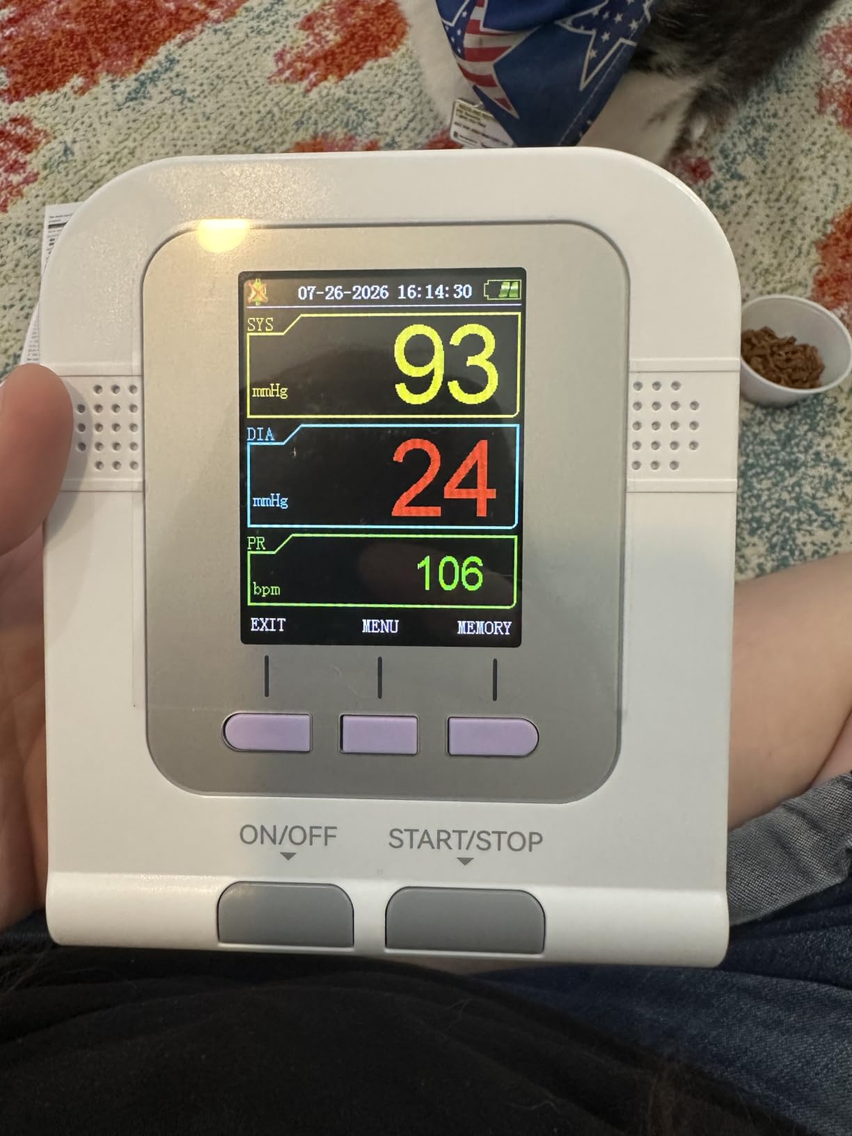 Veterinary Blood Pressure Monitor for Small Animals with 3 Cuff | Pet Hypertension Monitor Automatic Digital BP Machine for Dog, Cat, Home Veterinary Use, 100 Groups Data Memory customer photo 1