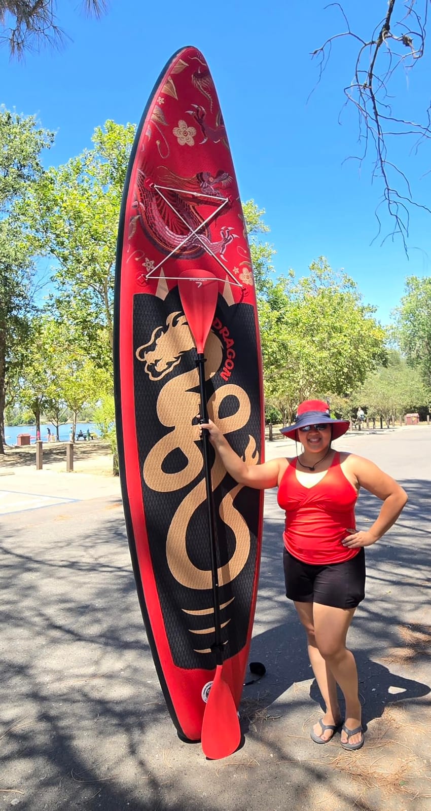 FunWater Inflatable Stand Up Paddle Board with Beginners SUP Accessories | 10'6''/11'SUP, Anti-Slip EVA Deck, Versatile Yoga/Family Inflatable Paddle Boards for Adults & Youth of All Skill Levels customer photo 2