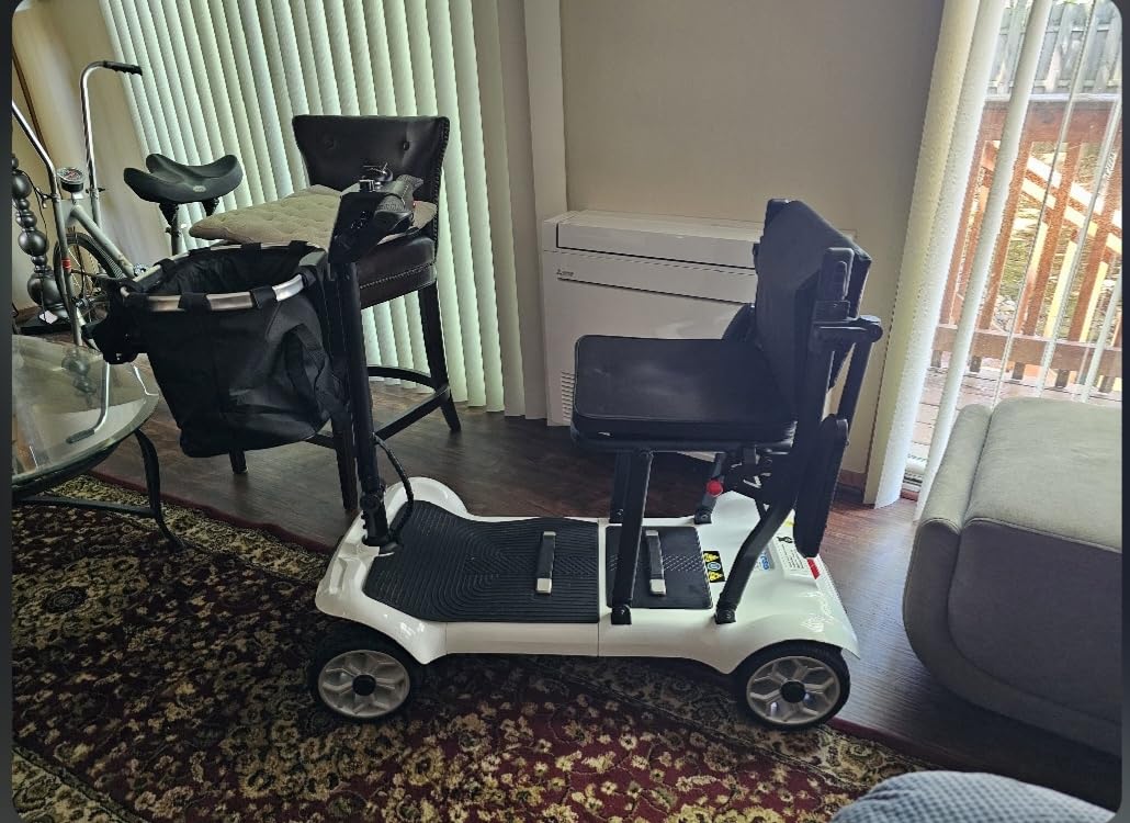 PAISEEC D3 Ultra Light Mobility Scooter for Seniors, 39.7lbs, TSA Approved | Fits Car Trunk, 18.6Mi with 2 Lithium Batteries, 270W Motor, All-Terrain, USB Charging Port for Travel, Daily Errands customer photo 1