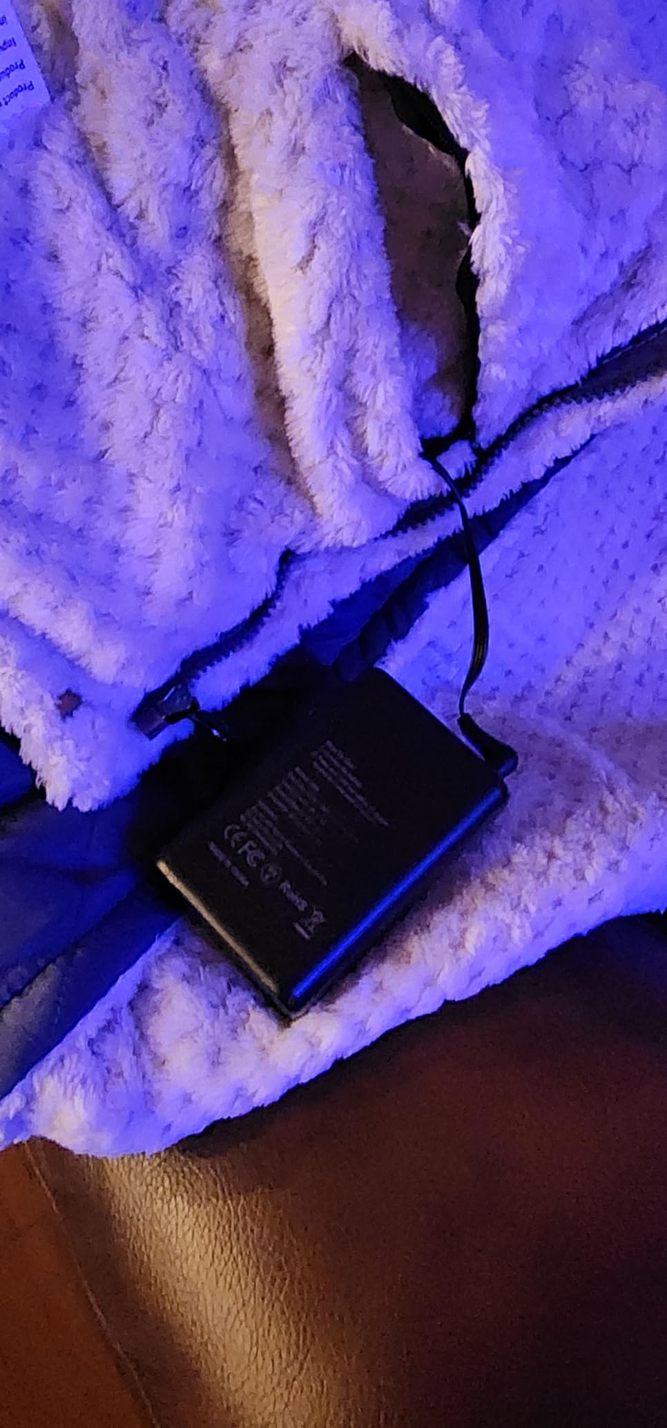 Heated Blanket Battery Operated, Portable Heated Throw Shawl Poncho | Skin-Friendly, 12V 15000mAh Battery Included, Up to 158F, Cordless & Wearable, for Outdoor Camping Stadium customer photo 2