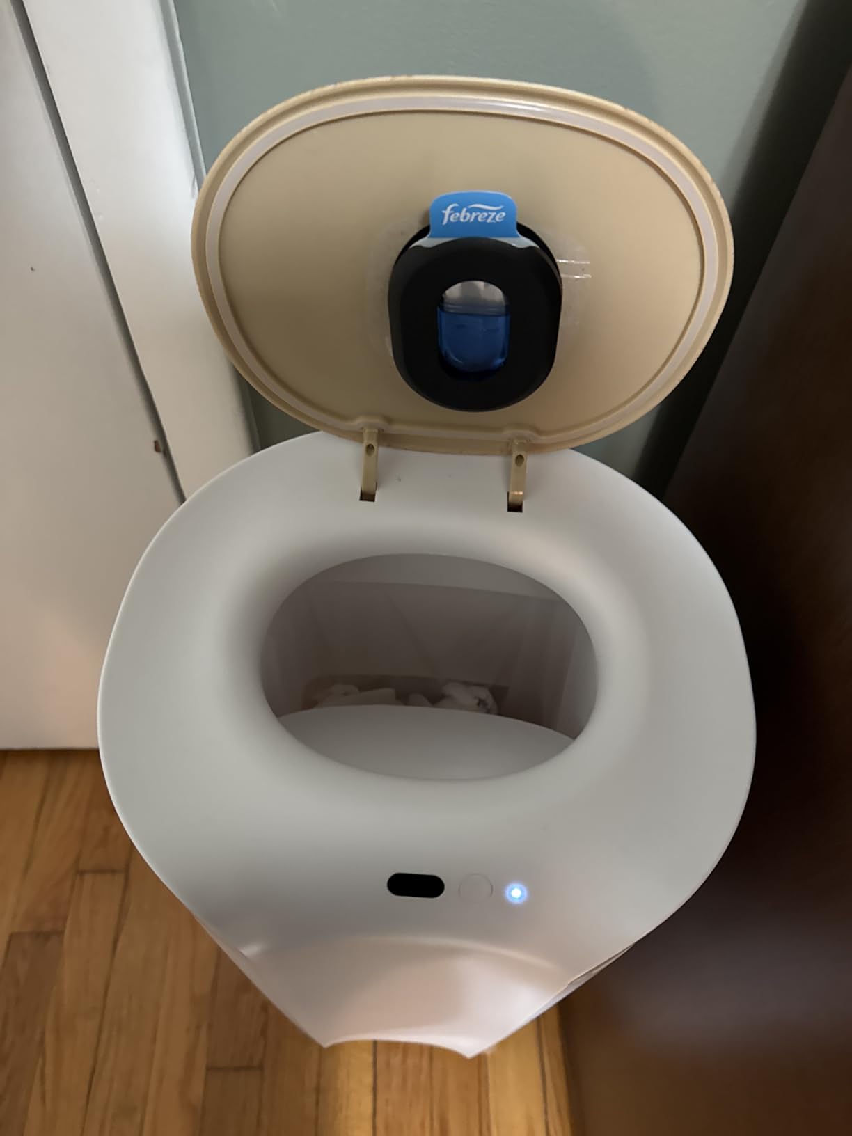 Jool Baby SmartWave Plus Diaper Pail & Refill - Motion Sensing Lid with Odor Lock - Compatible with Regular Trash Bags - Holds up to 50 Newborn Diapers customer photo 2