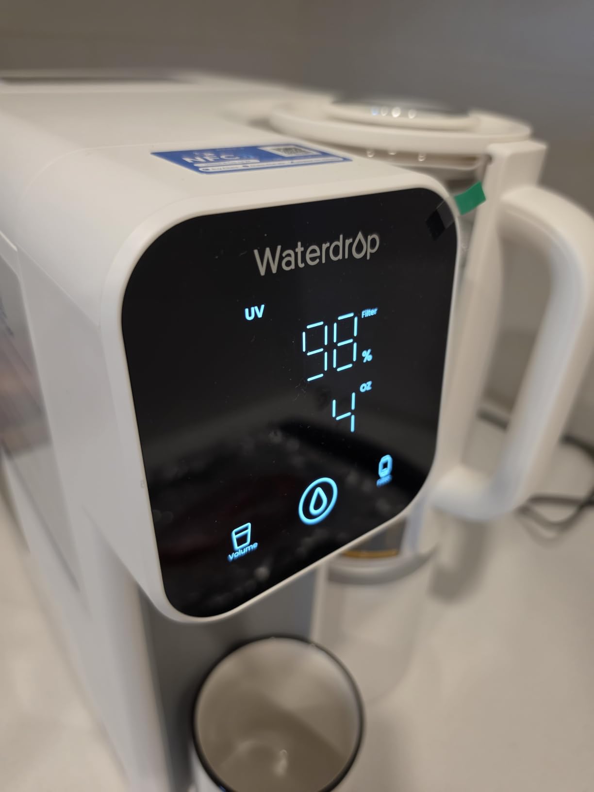 Waterdrop M6SL Mineral Reverse Osmosis Water Filter Countertop, Room-Temp | Glass Pitcher, NSF/ANSI 58 Certified, 8-Stage RO Filtration System, Reduce PFAS/TDS, 3:1 Pure to Drain, Installation-Free customer photo 1