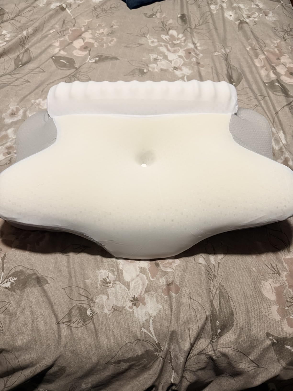 Pain Relief Cervical Neck Pillow, Ergonomic Contour | Q-Max Cooling | Non-Temperature Memory Foam | Side/Back/Stomach Sleeper Support for Sleeping, Reading, Scrolling customer photo 1