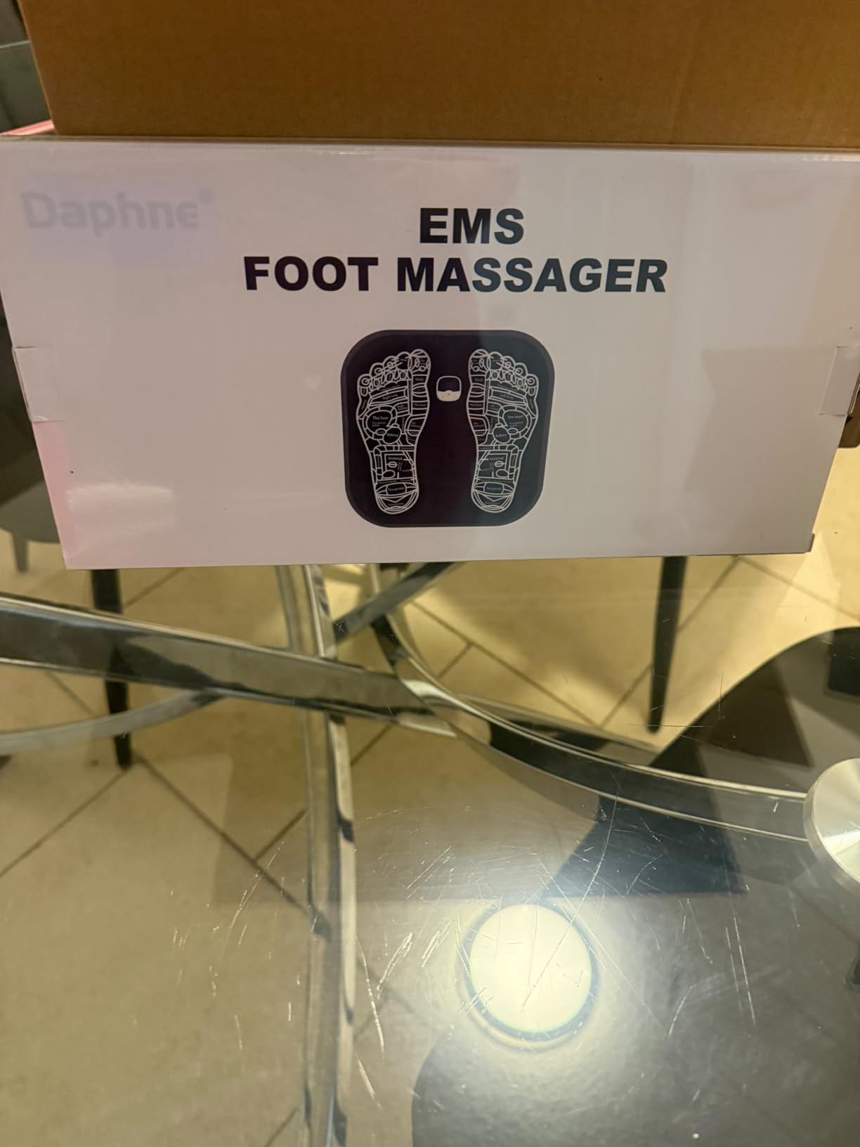 Transcutaneous Electrical Nerve Stimulator for Pain Relief, EMS Foot Stimulator Temporarily Reduce Lower Extremity Pain, EMS Foot Massager for Increase Local Blood Circulation customer photo 1