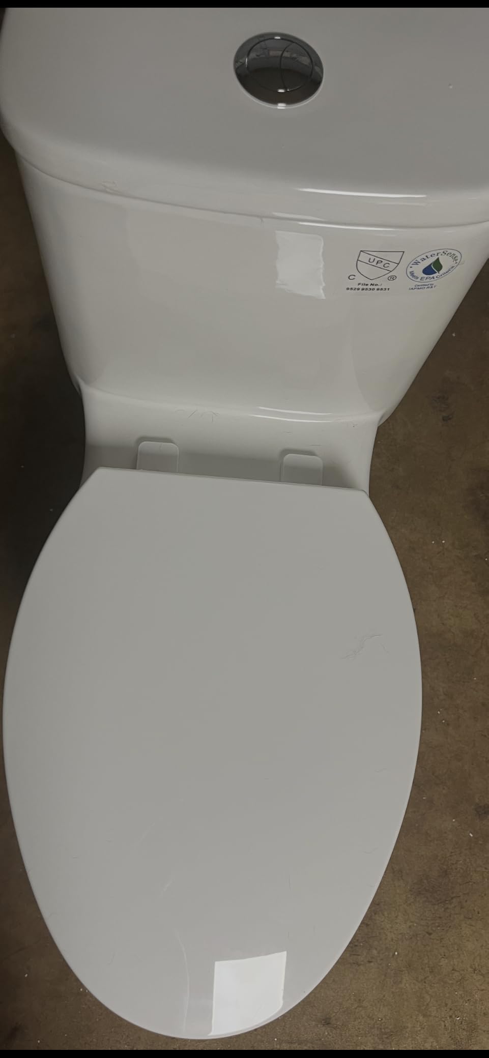 Sonderzone Elongated One Piece Toilet, Modern 17.3