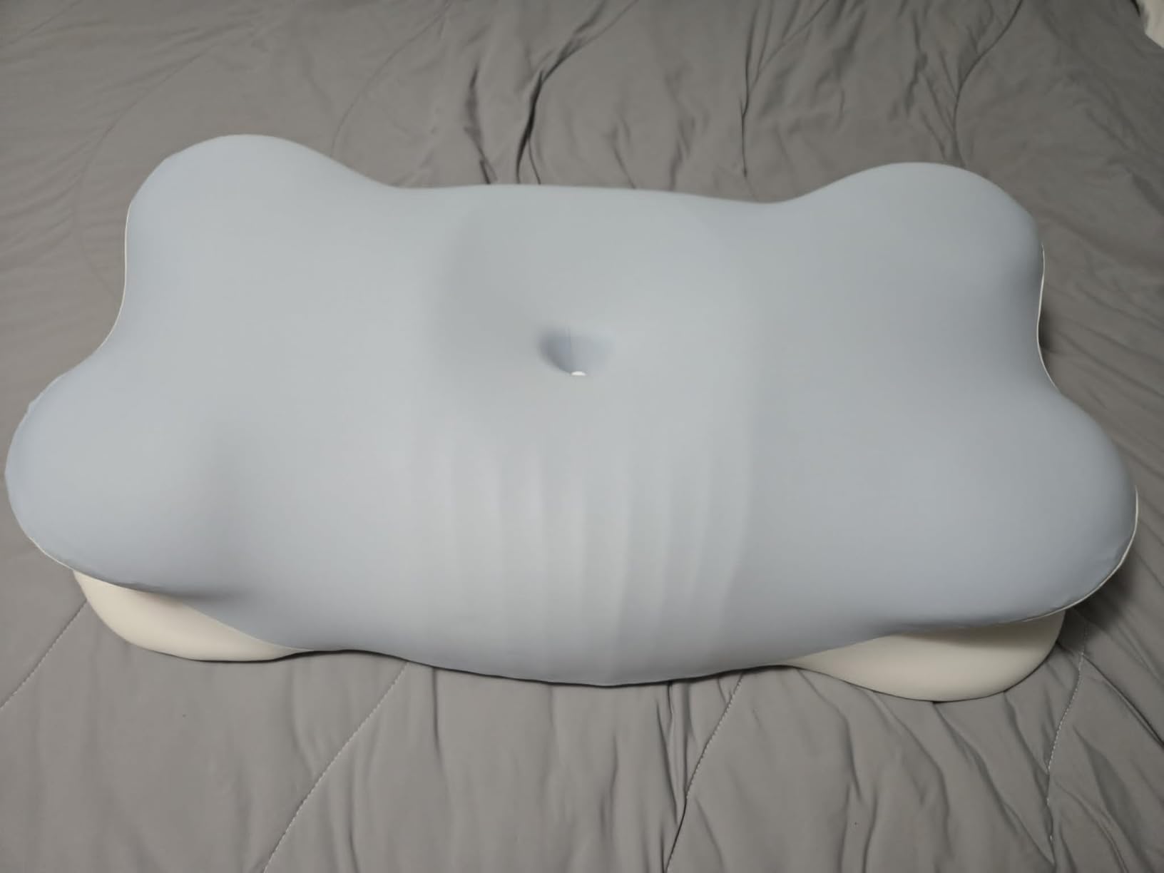 Ergo Pillow for Sleep Apnea, Cervical Neck Pillow for Neck Pain & Snoring Relief, Ergonomic Cooling Memory Foam Contour Bed Pillow customer photo 2