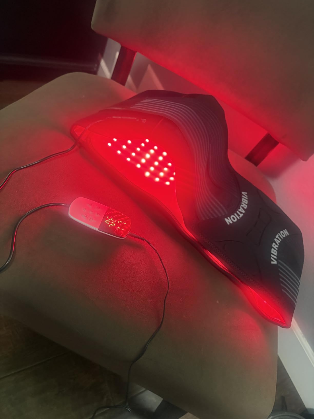 LTW Flagship Red Light Therapy Belt, 430 LEDs Infrared Red Light Therapy for Body, 660nm & 850nm Near Infrared Wrap with Vibration for Back Pain Relief, Waist, Belly, Shoulder (49.2