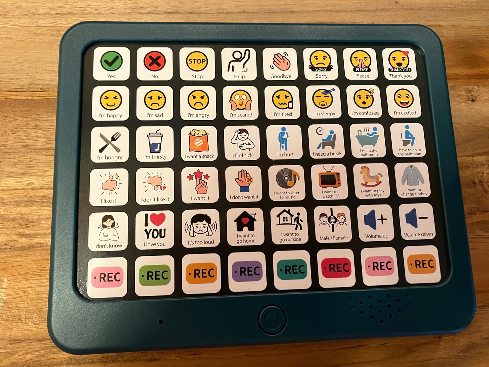 AAC Communication Board for Autism, AAC Device for Nonverbal Kids & Adults | 37 Preloaded Buttons, 8 Recordable Keys, Speech Therapy Communication Aid, Male/Female Voice customer photo 1