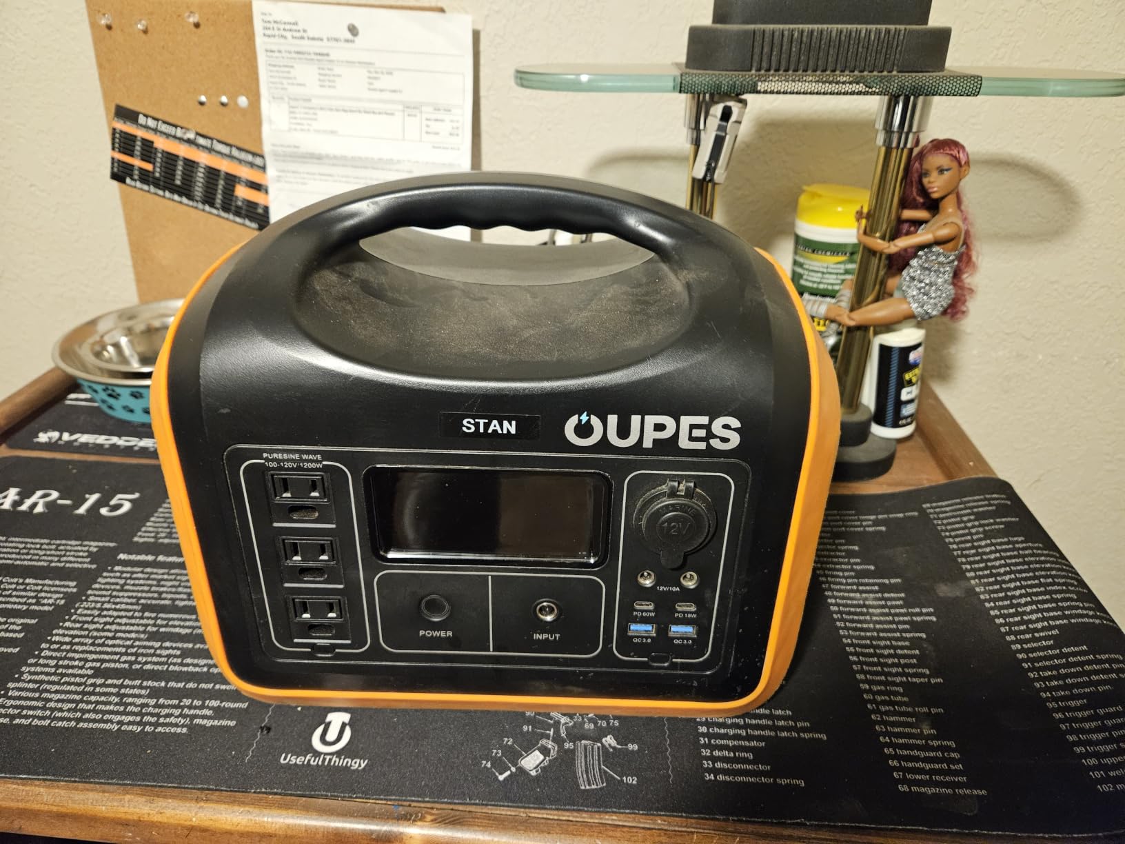OUPES Mega 1 Lite Portable Power Station 1024Wh 2000W (4500W Surge), LiFePO4 Battery, UPS Backup, 46 Mins Full Charge, Built-in MPPT, 9 Ports, 140W PD, QC3.0, APP Control via Wi-Fi & Bluetooth customer photo 2