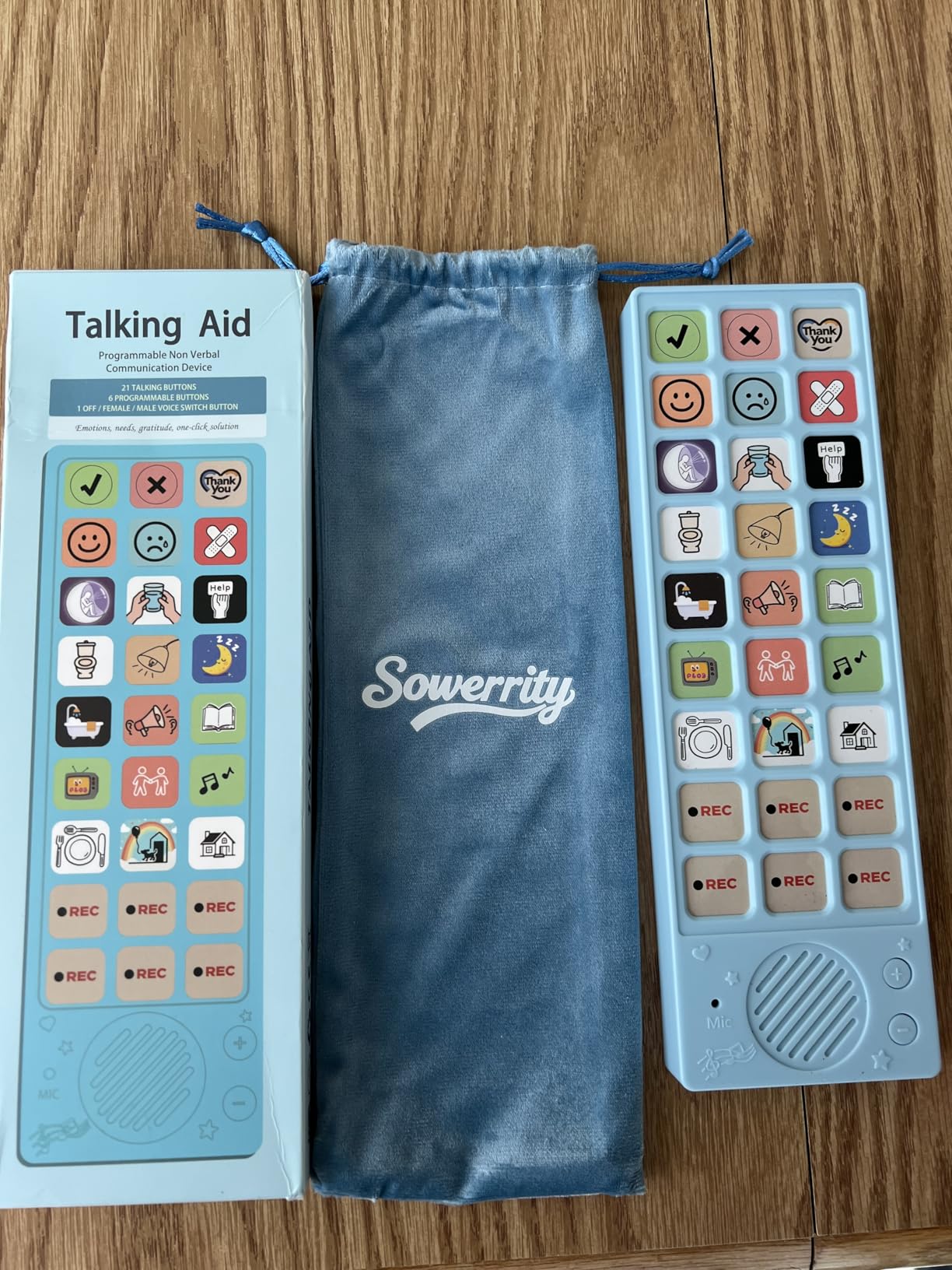 AAC Device for Autism, Non Verbal Communication Tools for Speech Therapy & Stroke Survivors, Autism Sensory Toys for Kids & Adults, Talking Aids with 6 Programmable Buttons, Dual Voice Modes customer photo 1