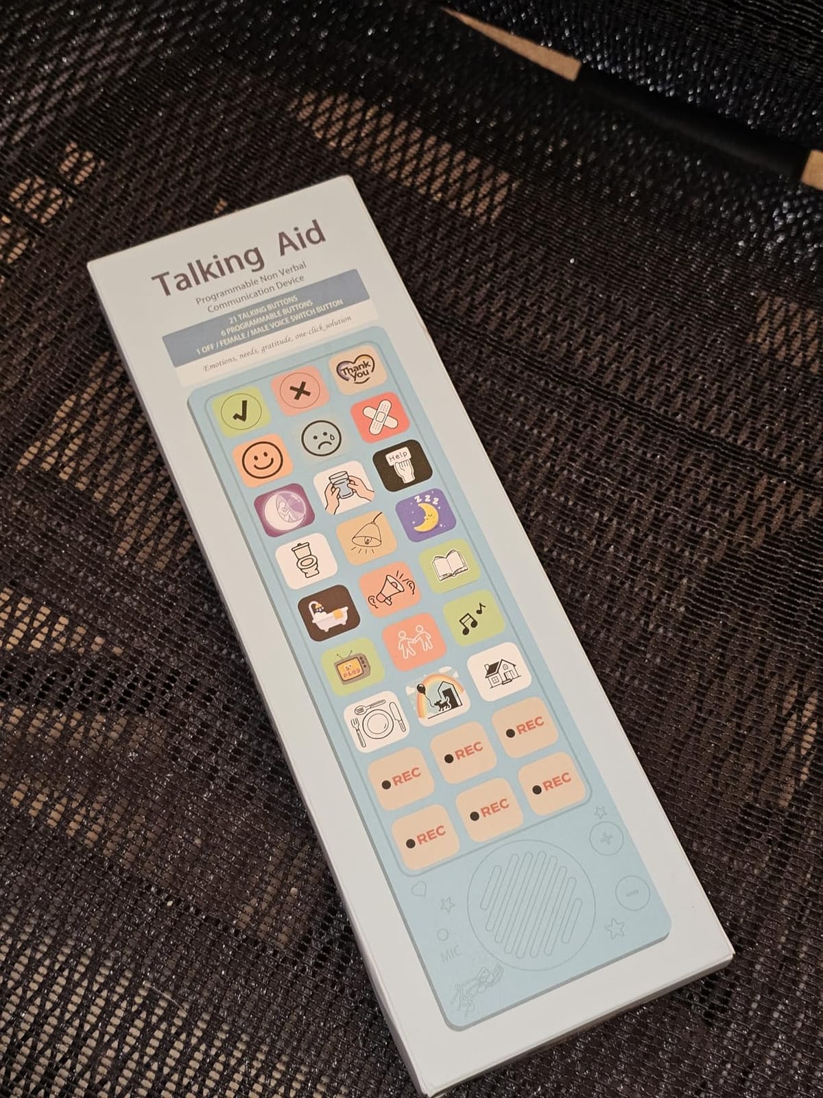 AAC Device for Autism, Non Verbal Communication Tools for Speech Therapy & Stroke Survivors, Autism Sensory Toys for Kids & Adults, Talking Aids with 6 Programmable Buttons, Dual Voice Modes customer photo 2